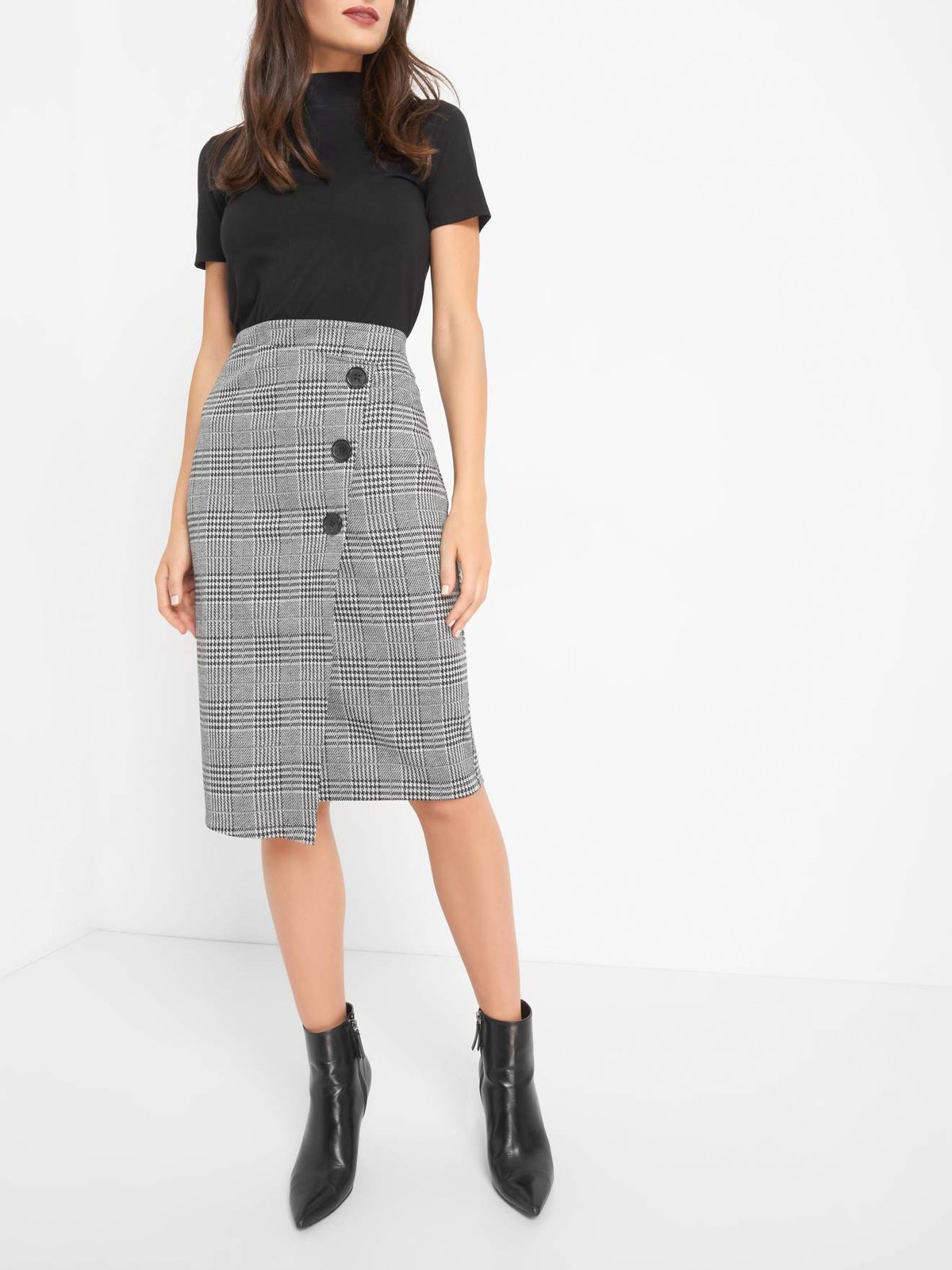 ワンピース PAROSH Women Mid Skirts D430379CO 038 GREY Women's skirt stone Orsay | Soulz.lv