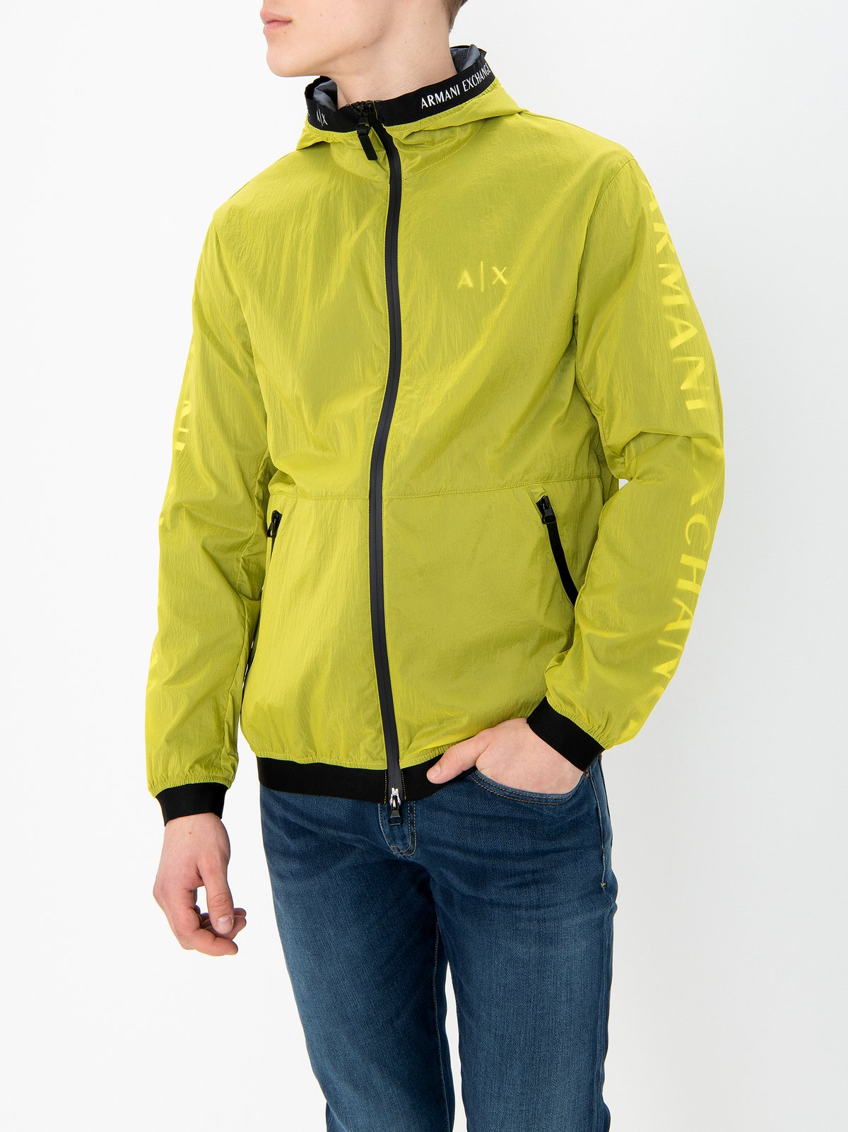 Armani exchange yellow discount jacket