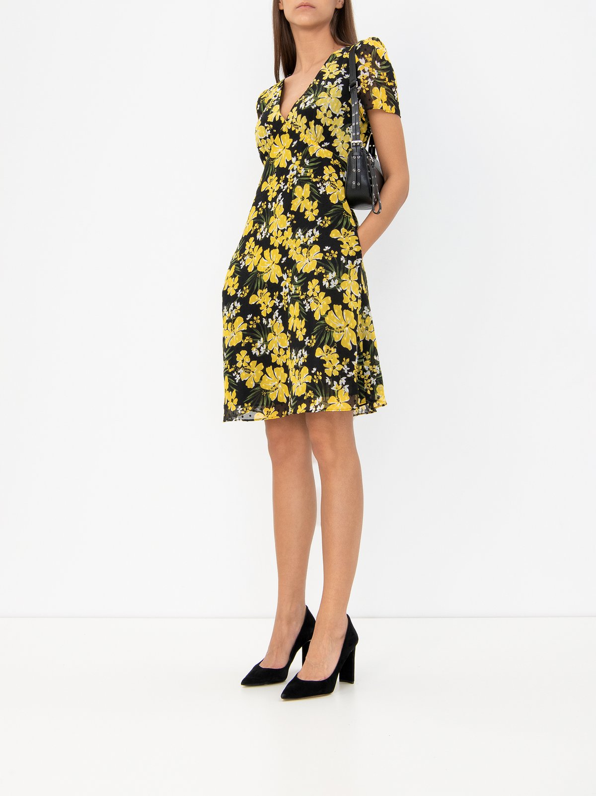 Yellow michael discount kors dress