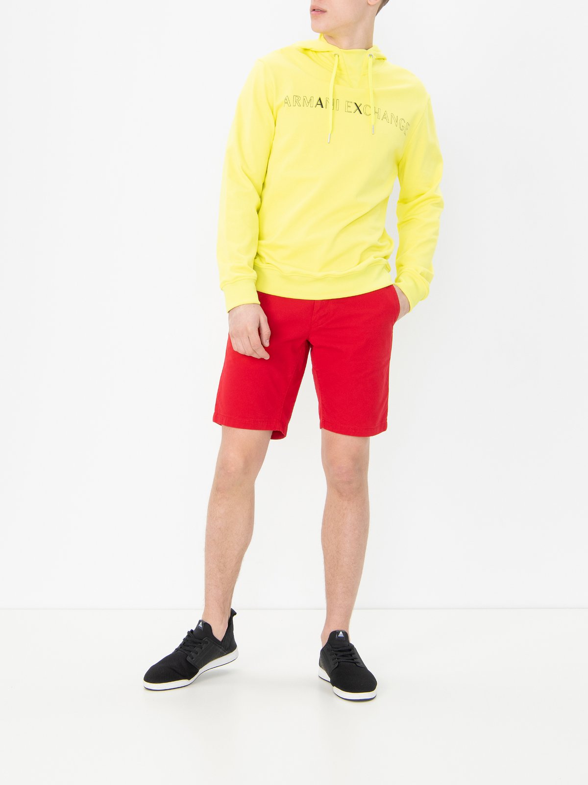 Armani exchange yellow hoodie hotsell