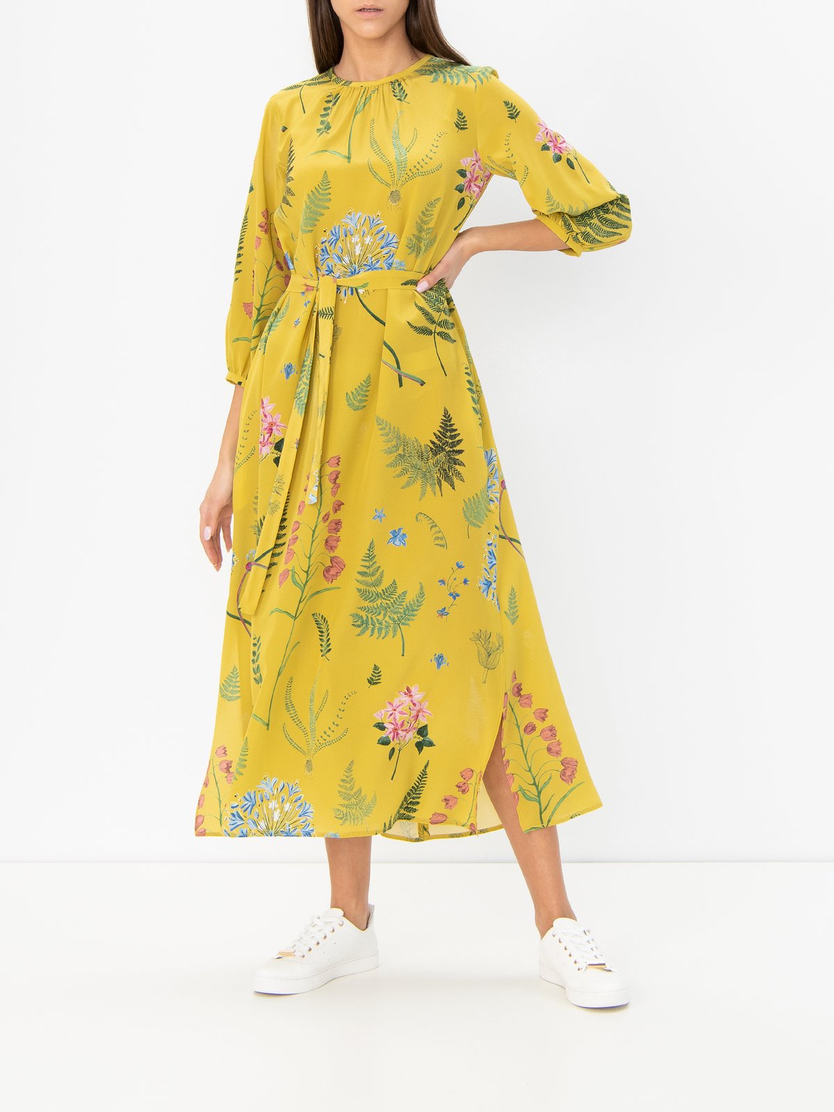 Max mara yellow dress hotsell