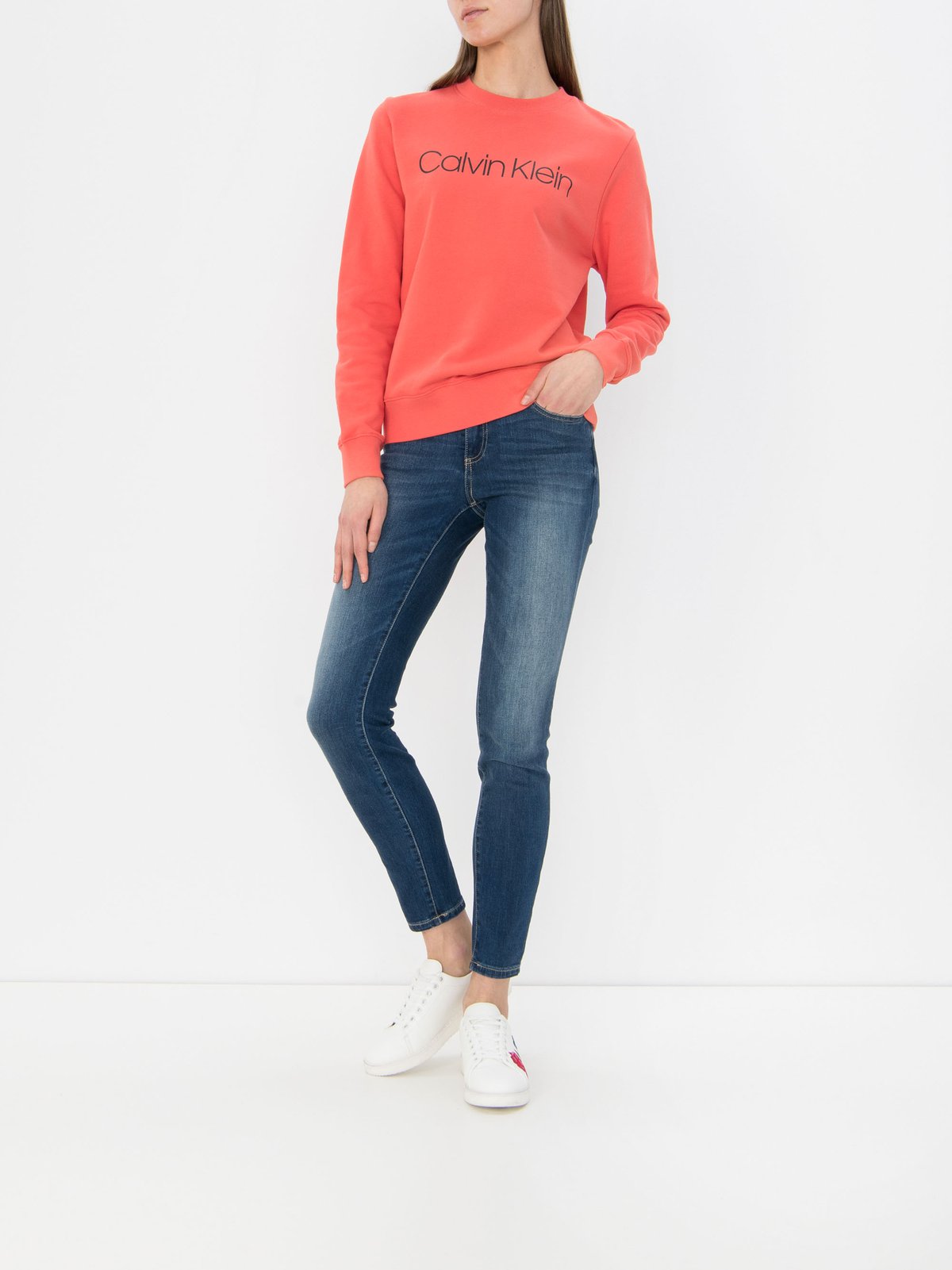 Calvin klein deals orange sweater