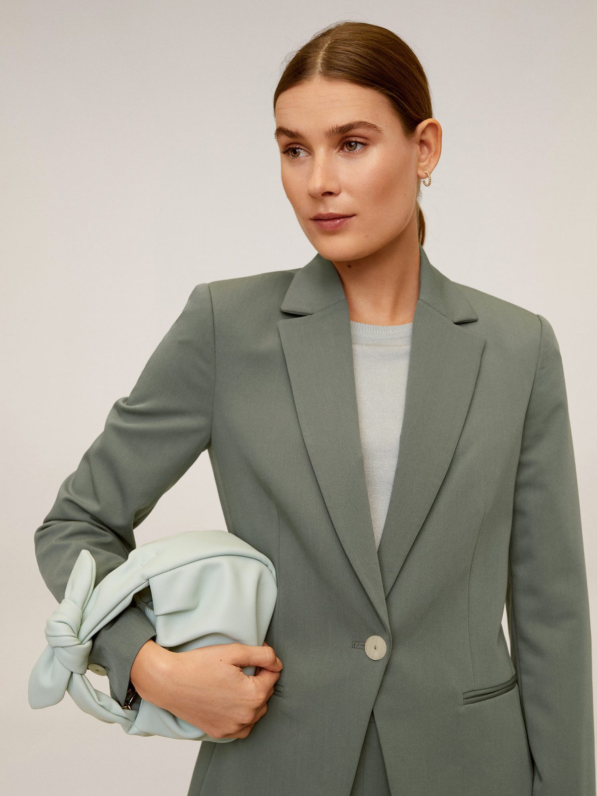 mango khaki blazer