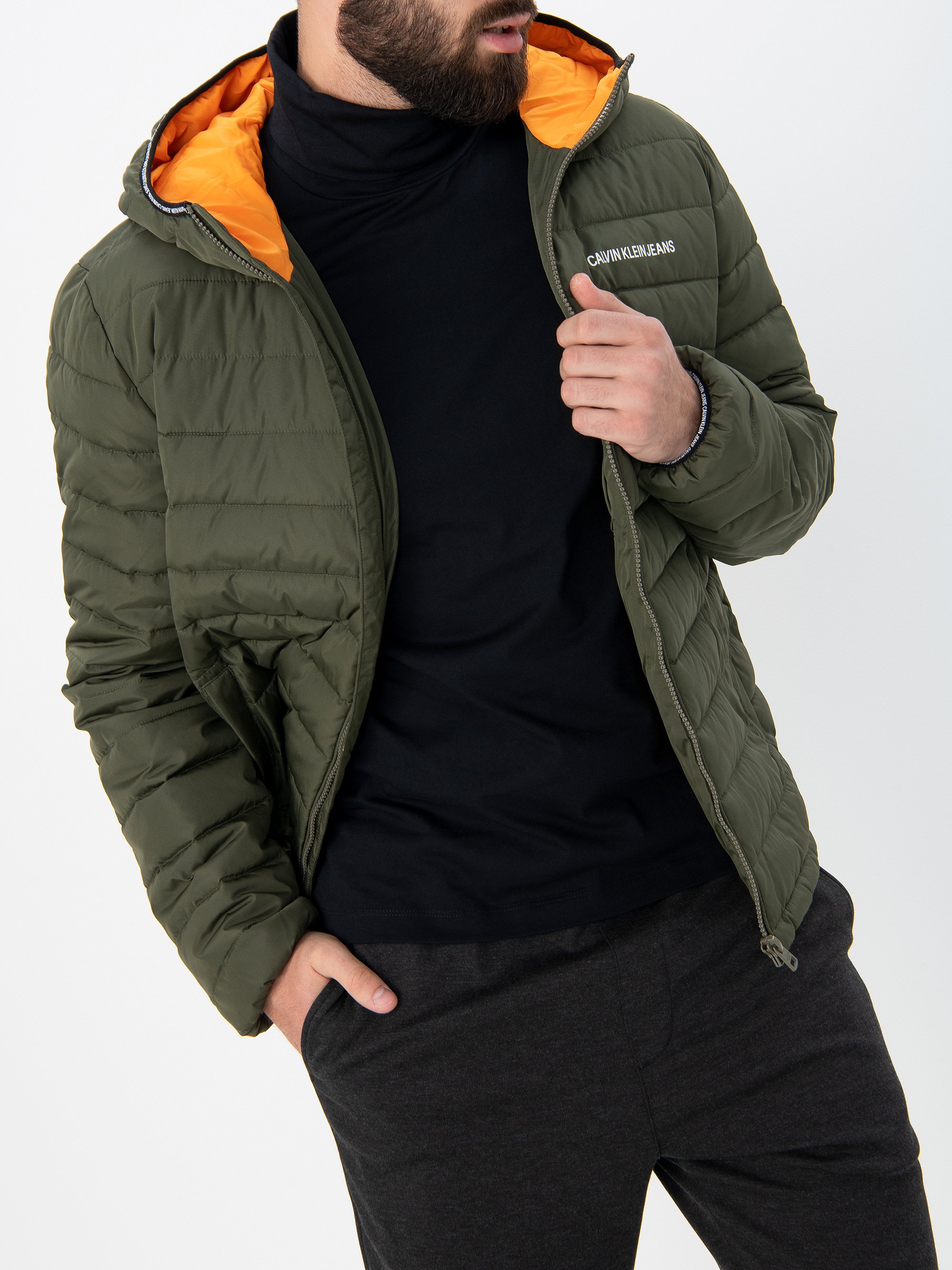 Vyriška striukė khaki Calvin Klein Jeans