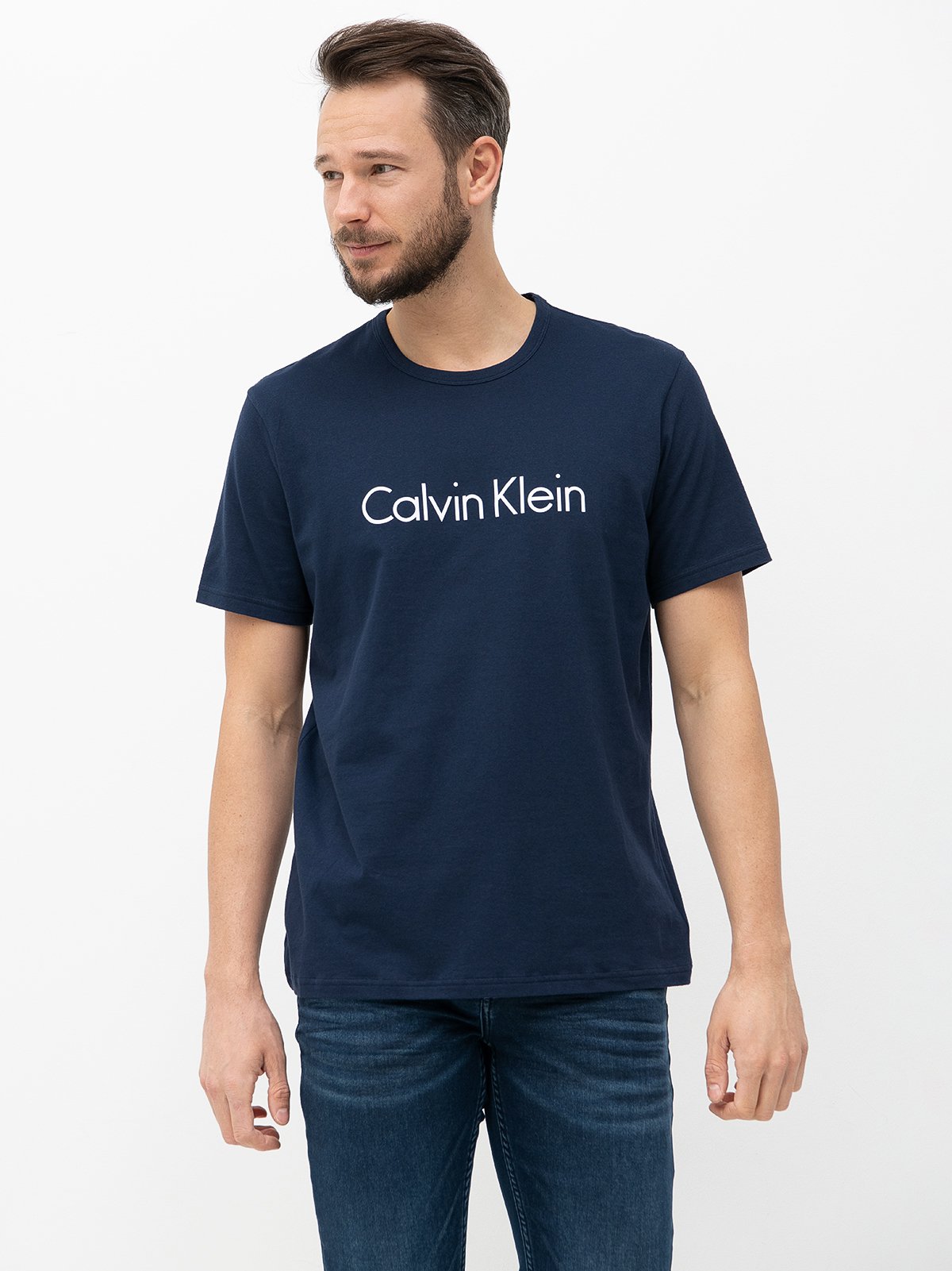 klein blue shirt