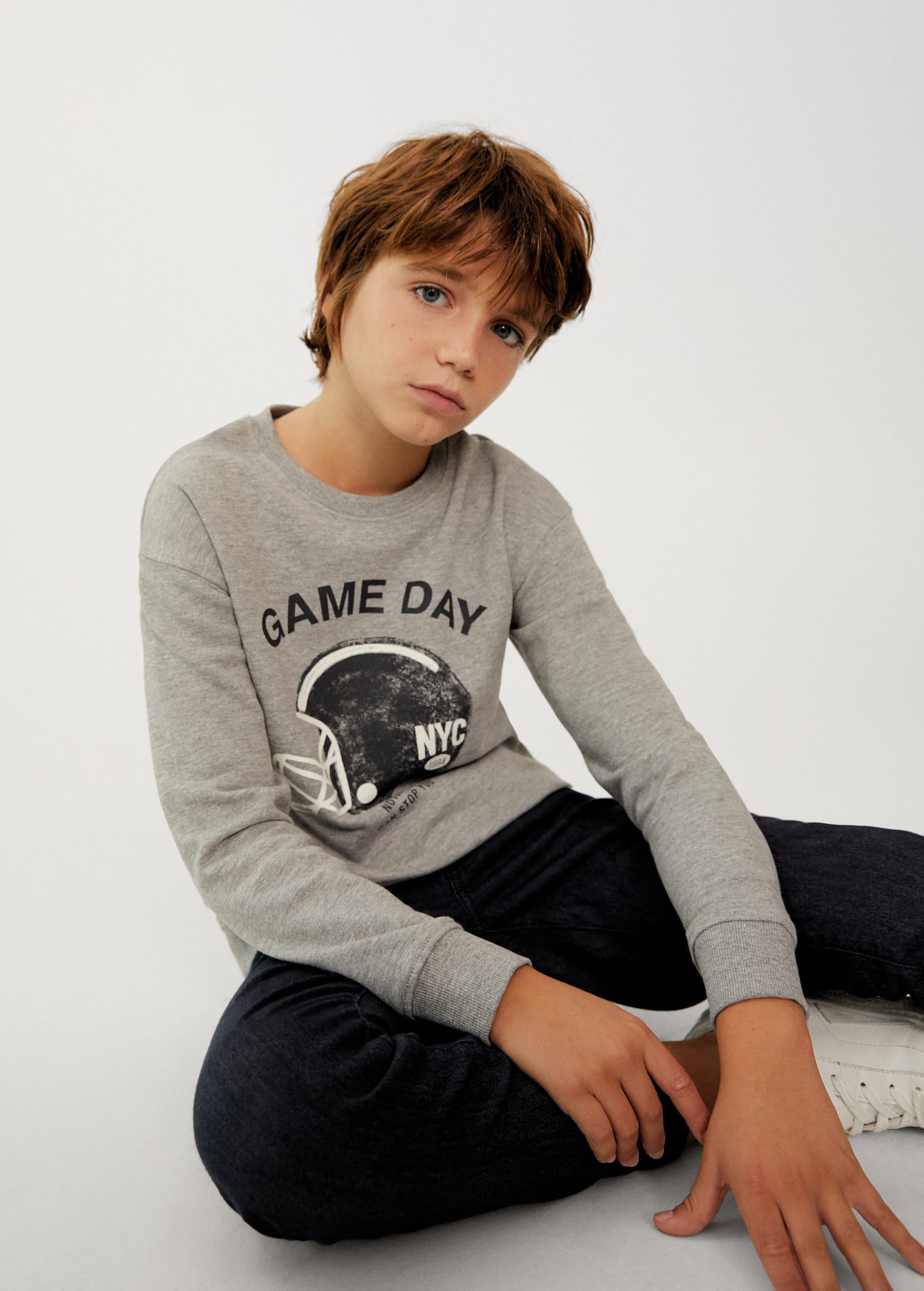 <おまゆさん >TATRAS KIDS MALE boy's pullover stone MANGO KIDS | Soulz.lt