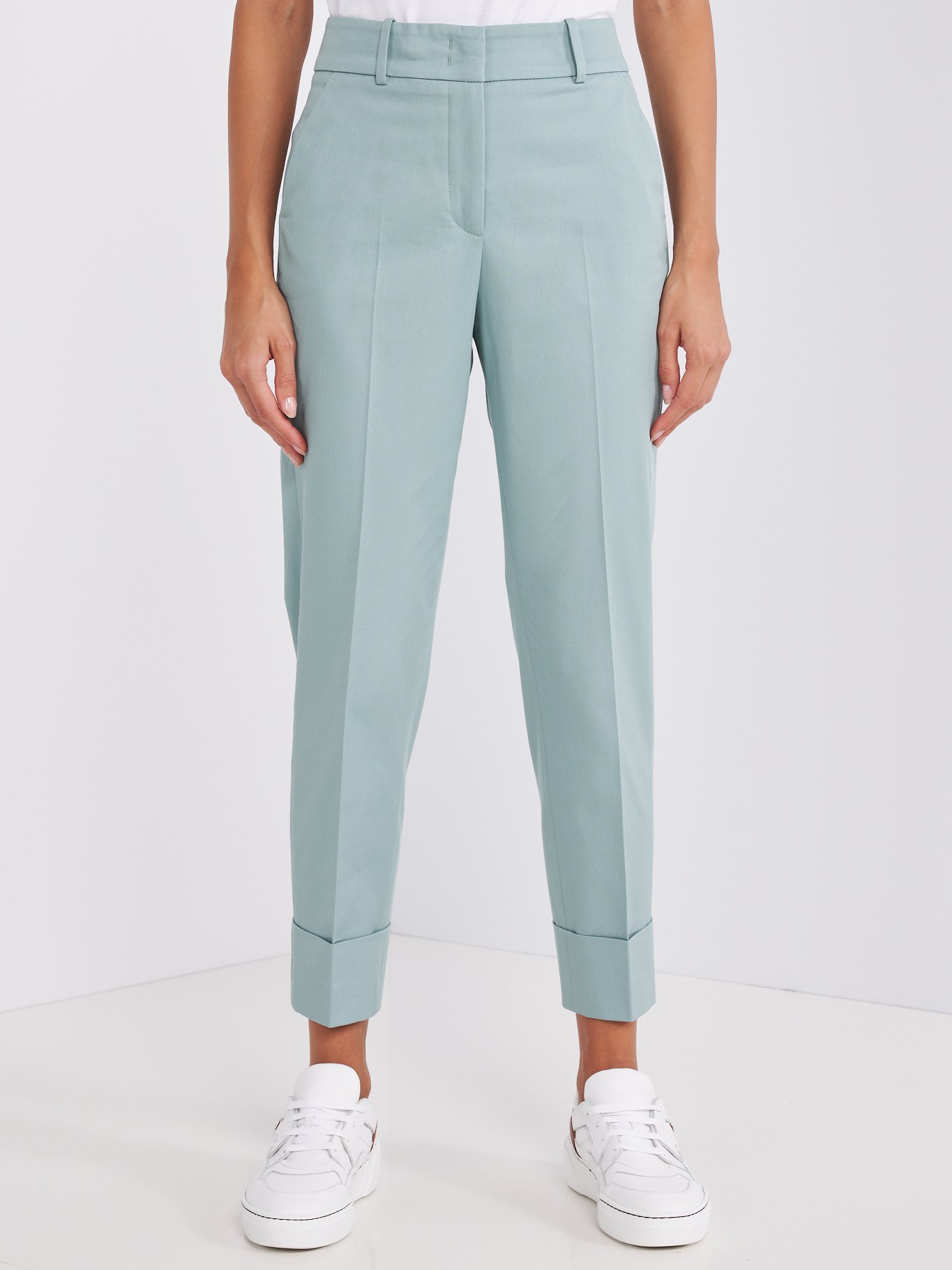 Women's trousers turquoise CAPPELLINI | Soulz.lt