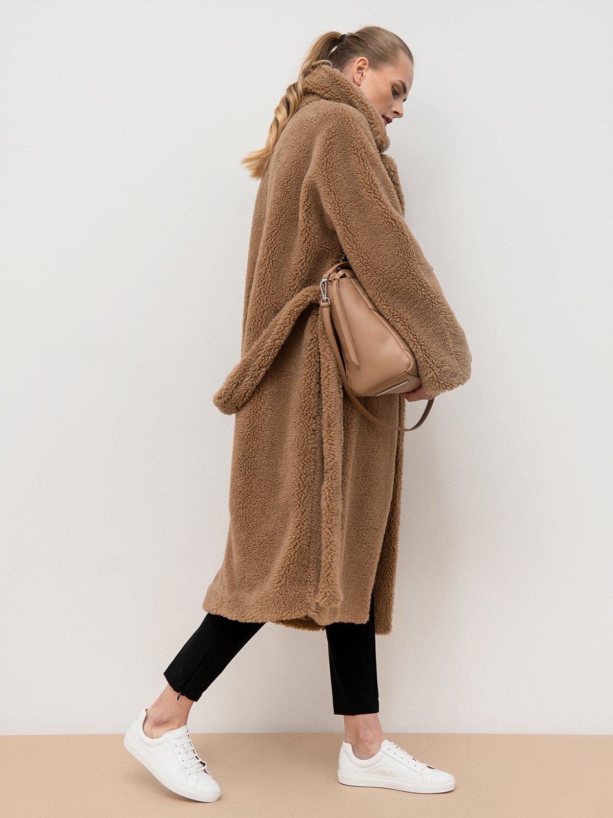 Women's coat brown BOSS | Soulz.lt