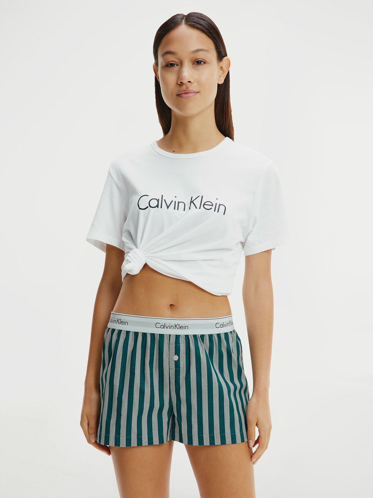 Women's shorts green Calvin Klein Underwear