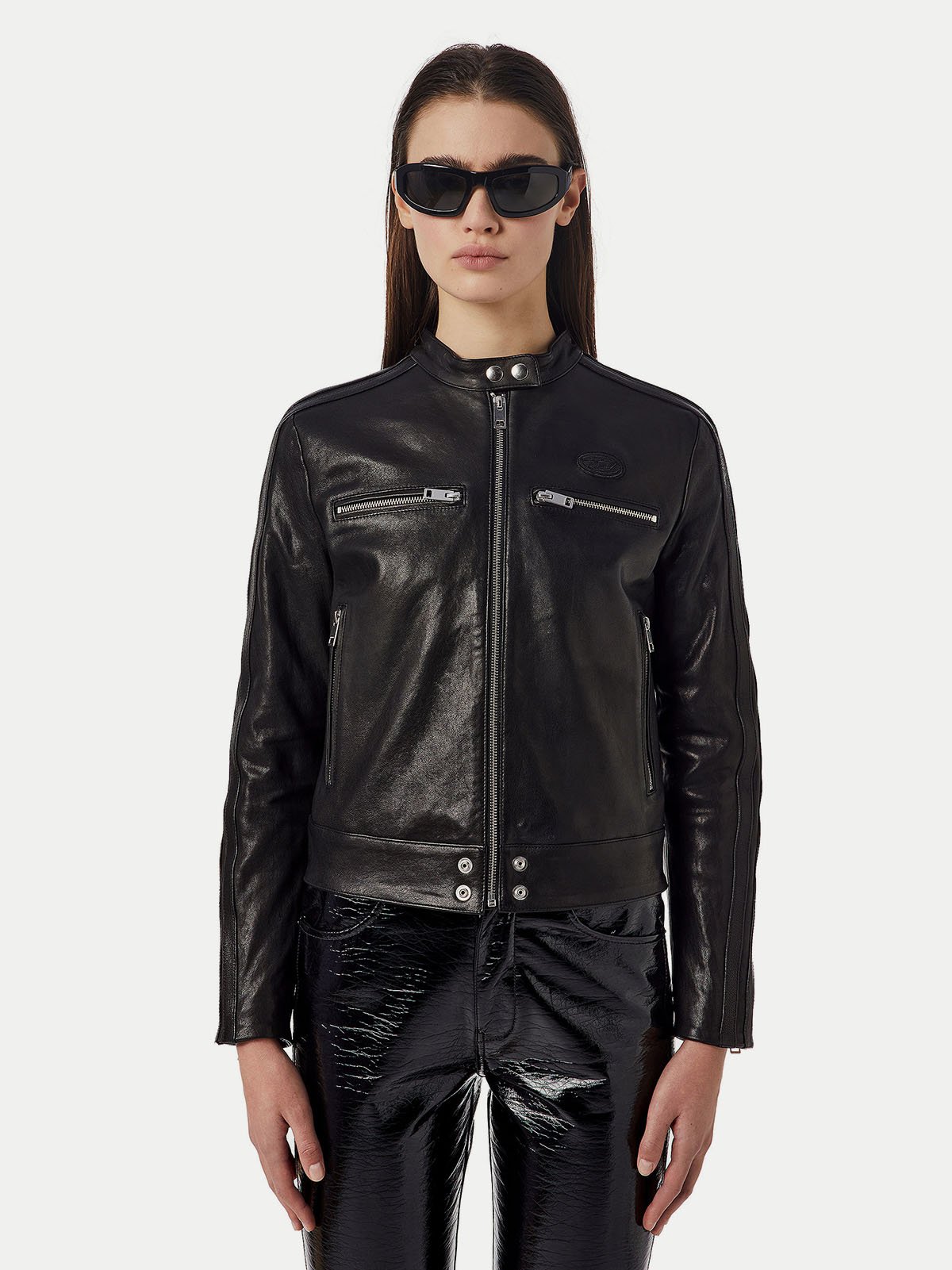 Women's leather jacket Diesel | Soulz.lv