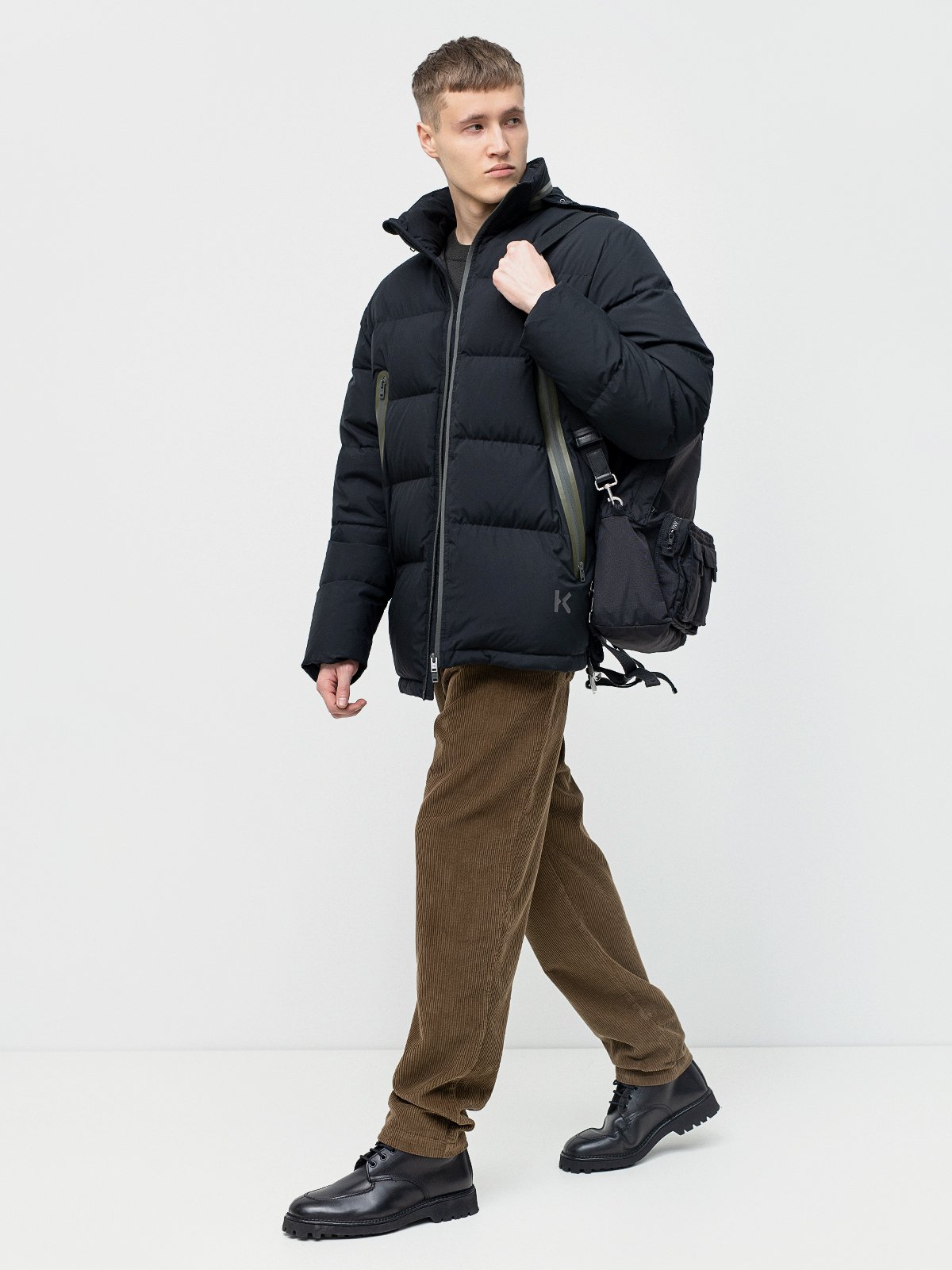 Men s down jacket black KENZO Soulz.lt