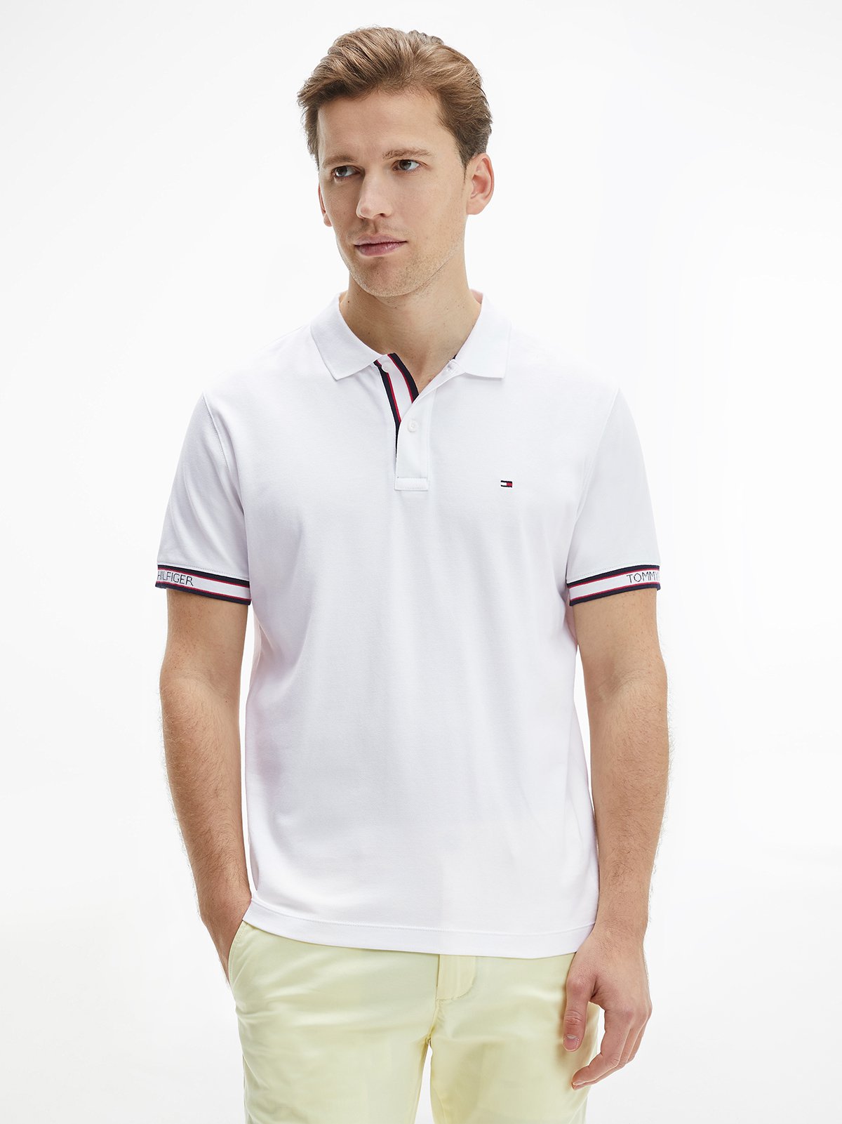 TOMMY HILFIGER | White Men‘s Polo Shirt | YOOX