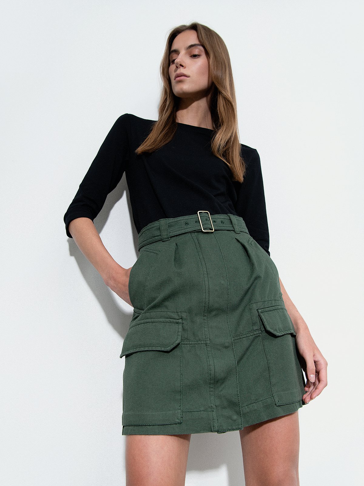 Max Mara WEEKEND logo skirt - ひざ丈スカート