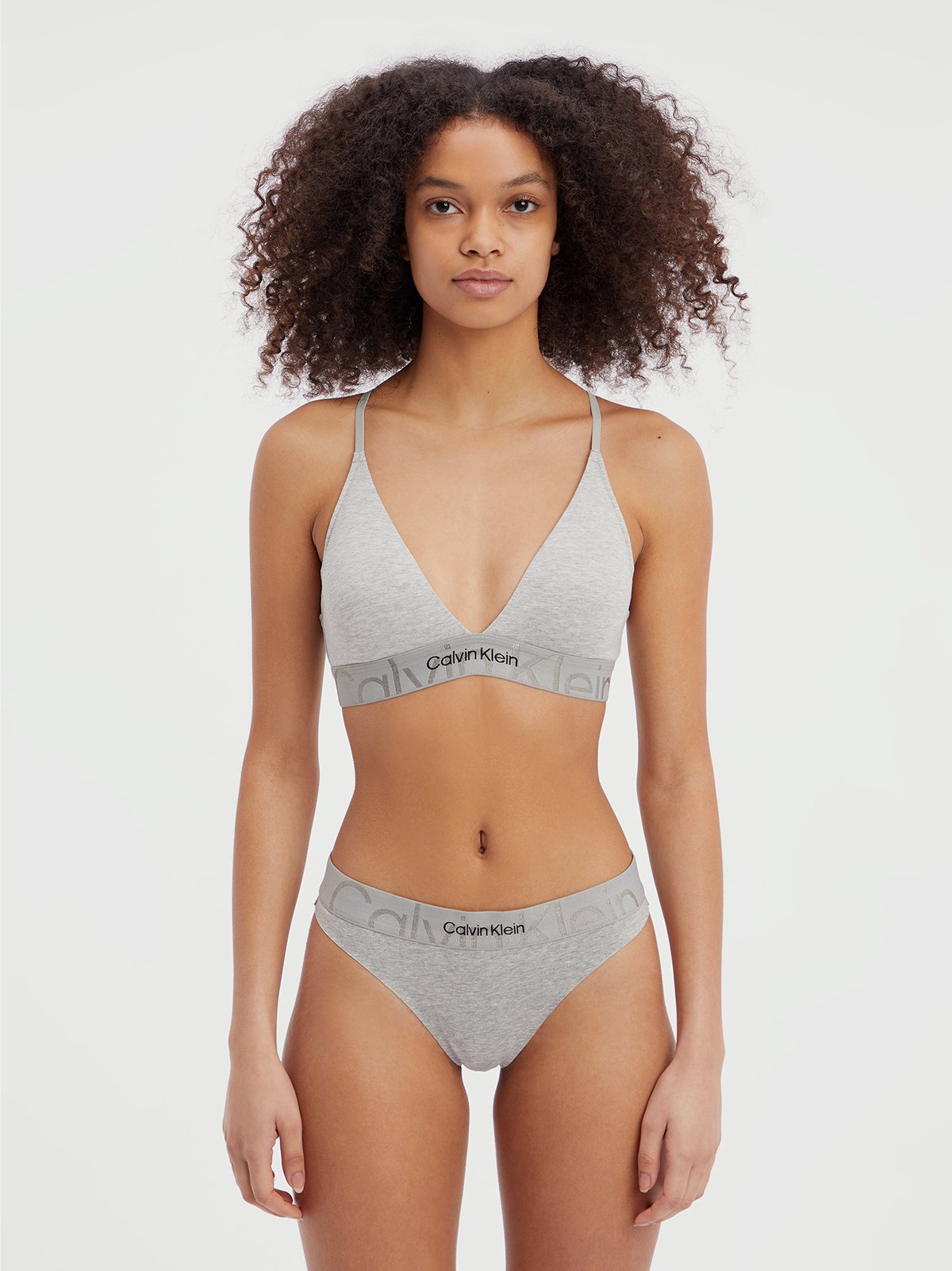 Calvin Klein Grey Underwear Set For Women : : Fashion