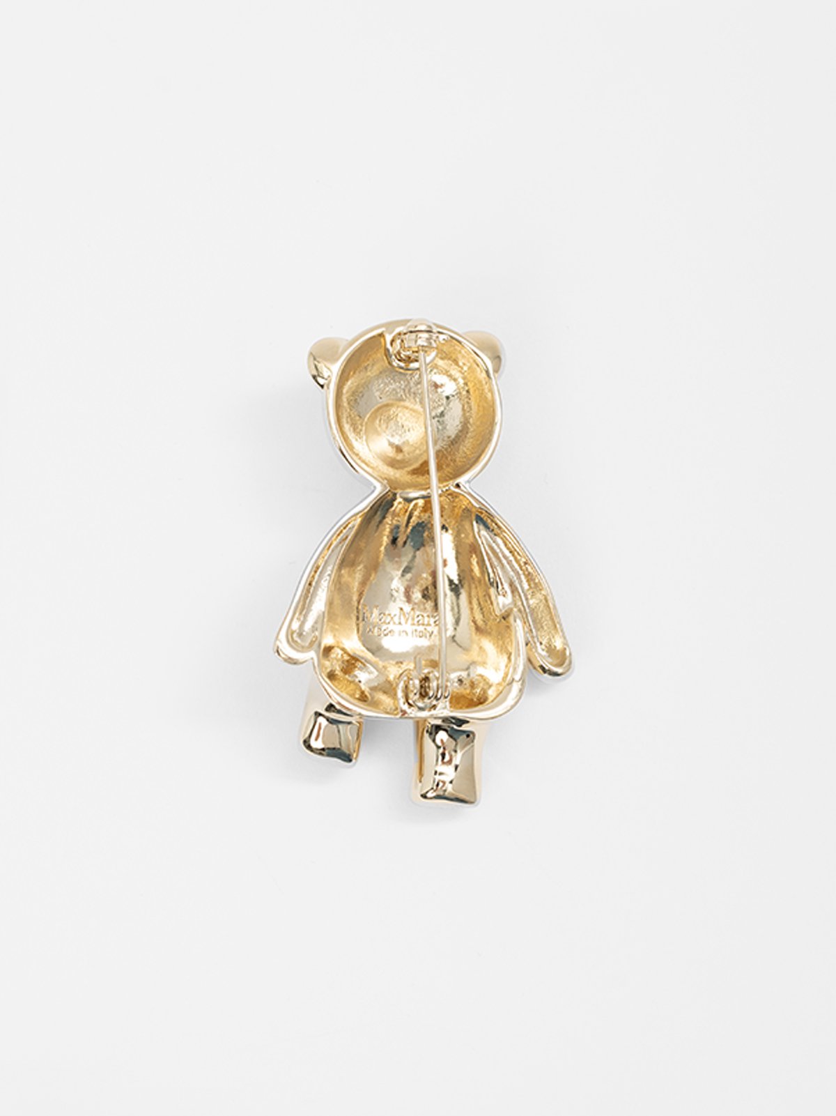 Max Mara Brooch Monogram Brooch With Crystals, Crystal