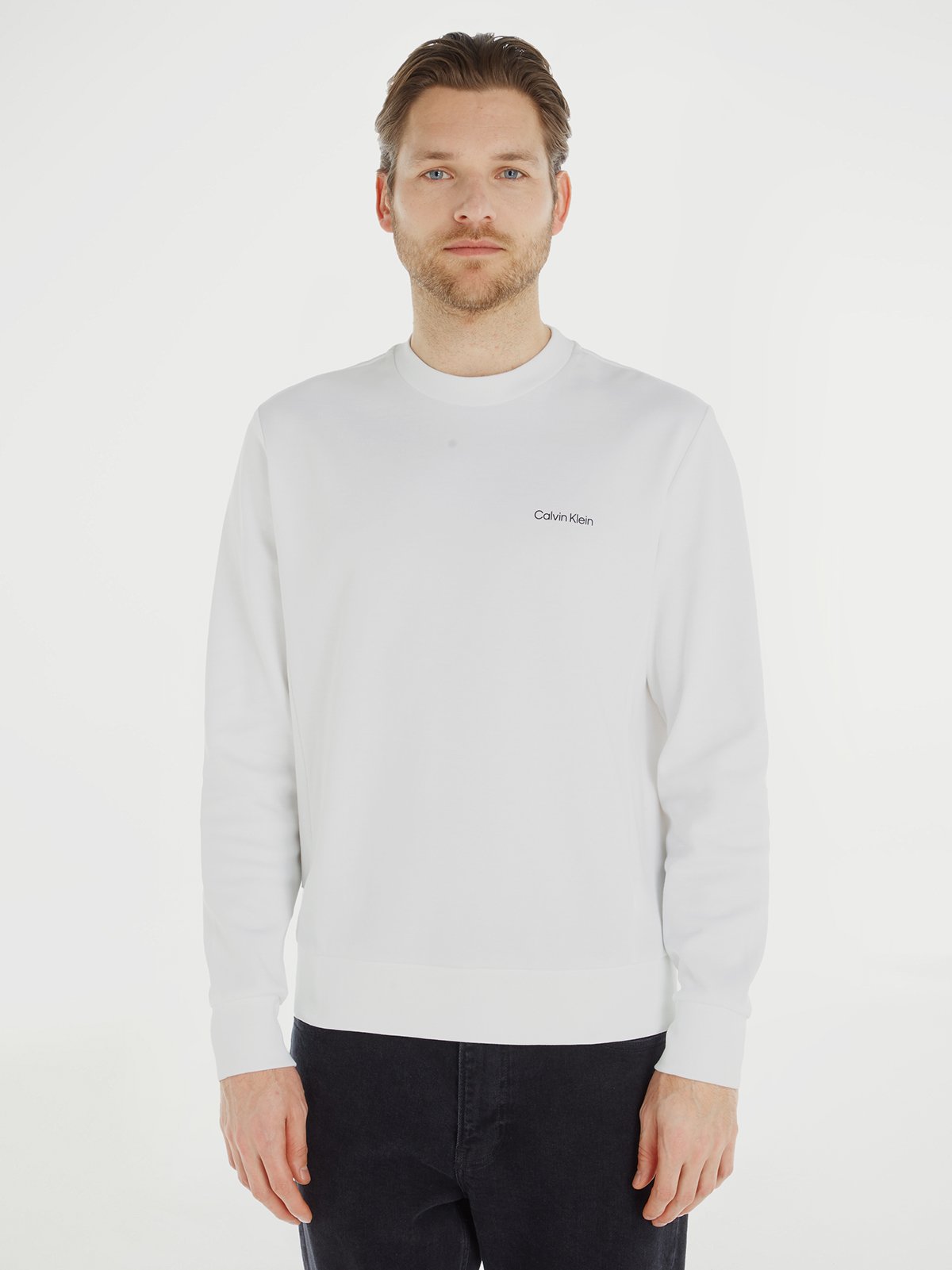 Calvin klein white on sale pullover