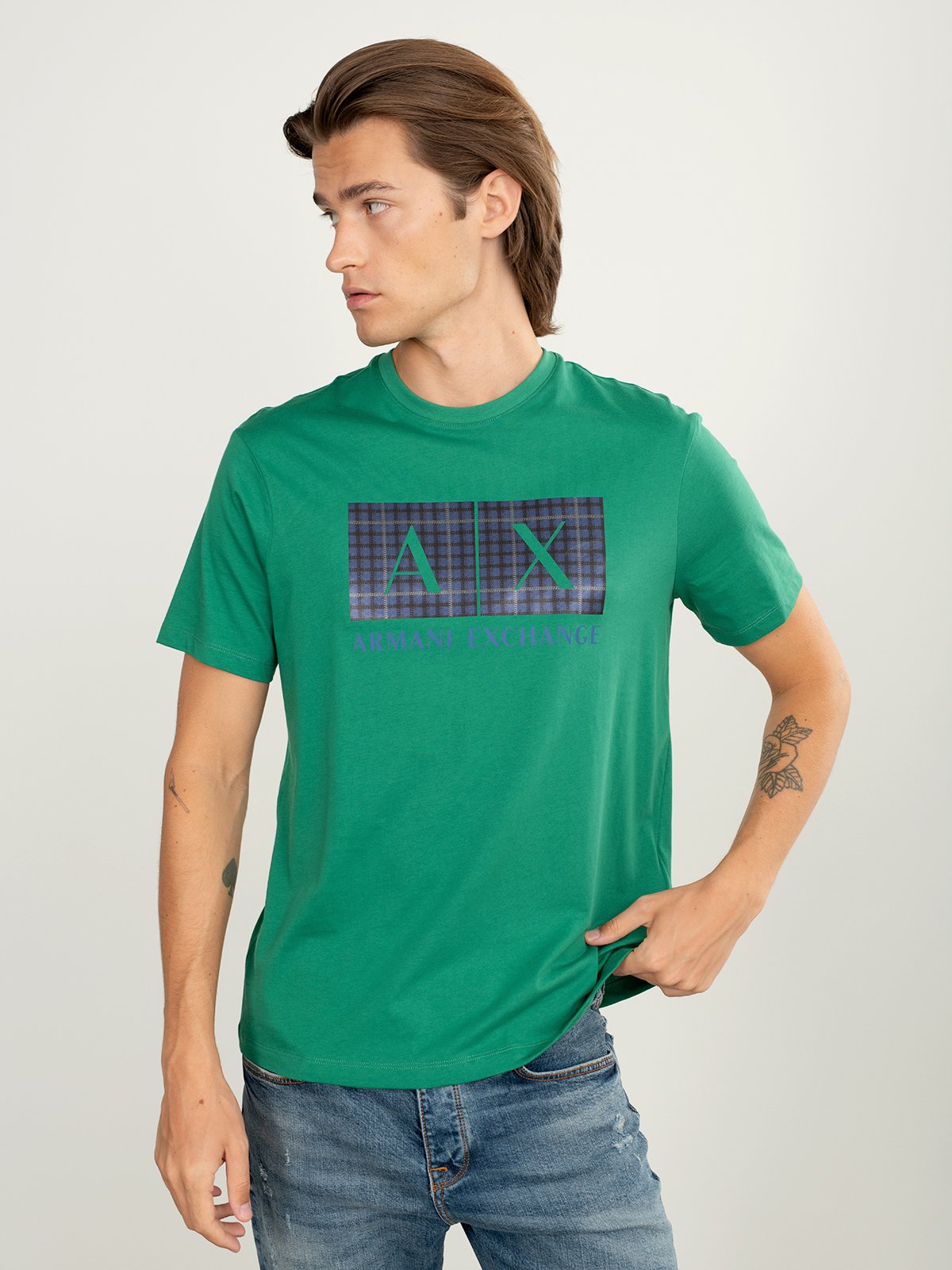 Men s t shirt s s green Armani Exchange Soulz.lt