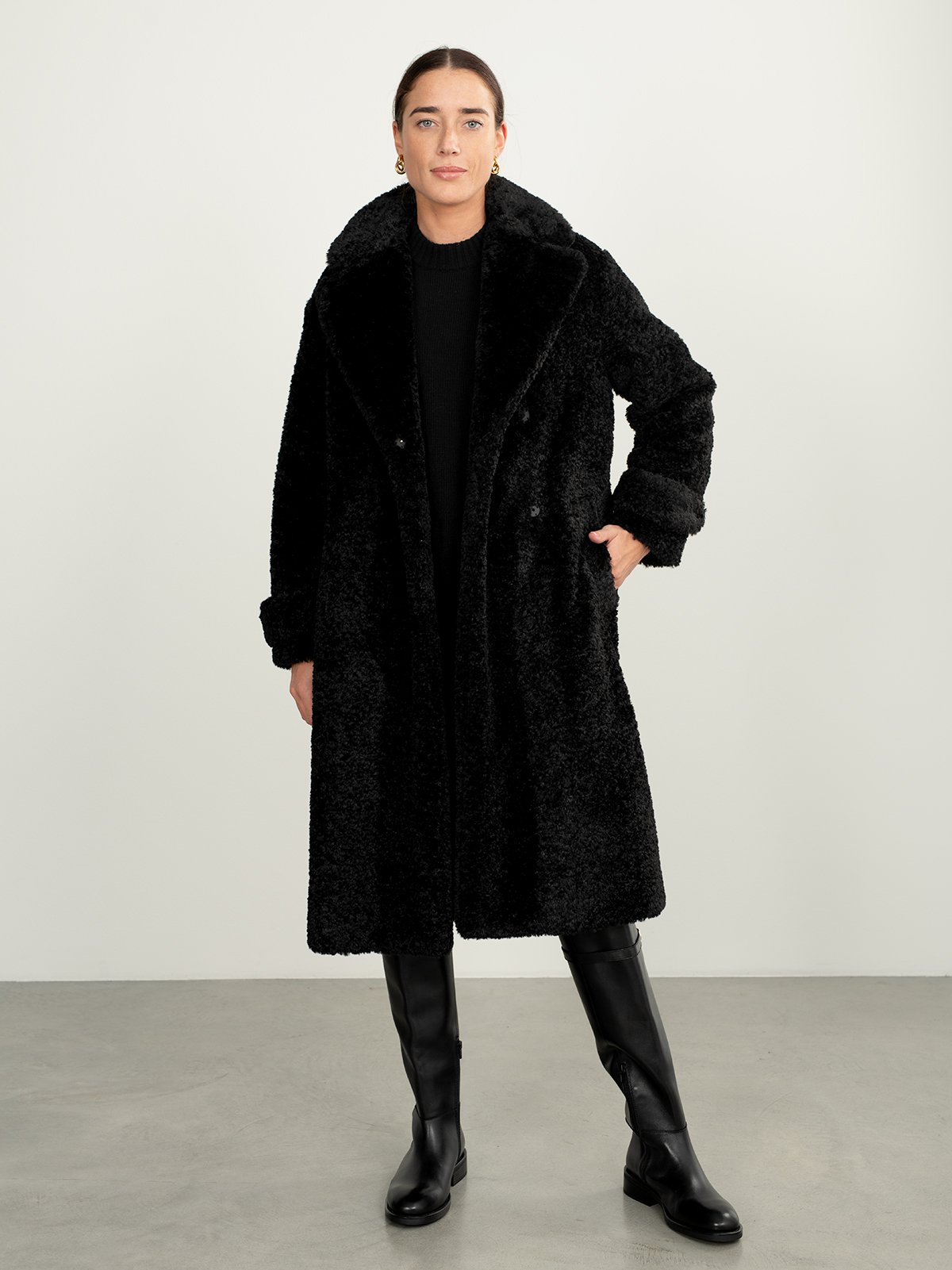 Marella black clearance coat