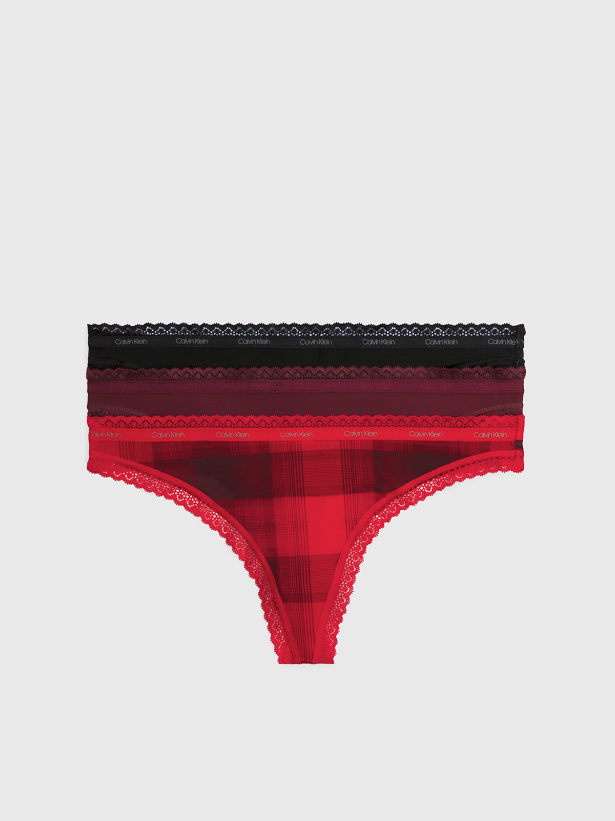 Women's underwear set 3PK red Calvin Klein Underwear