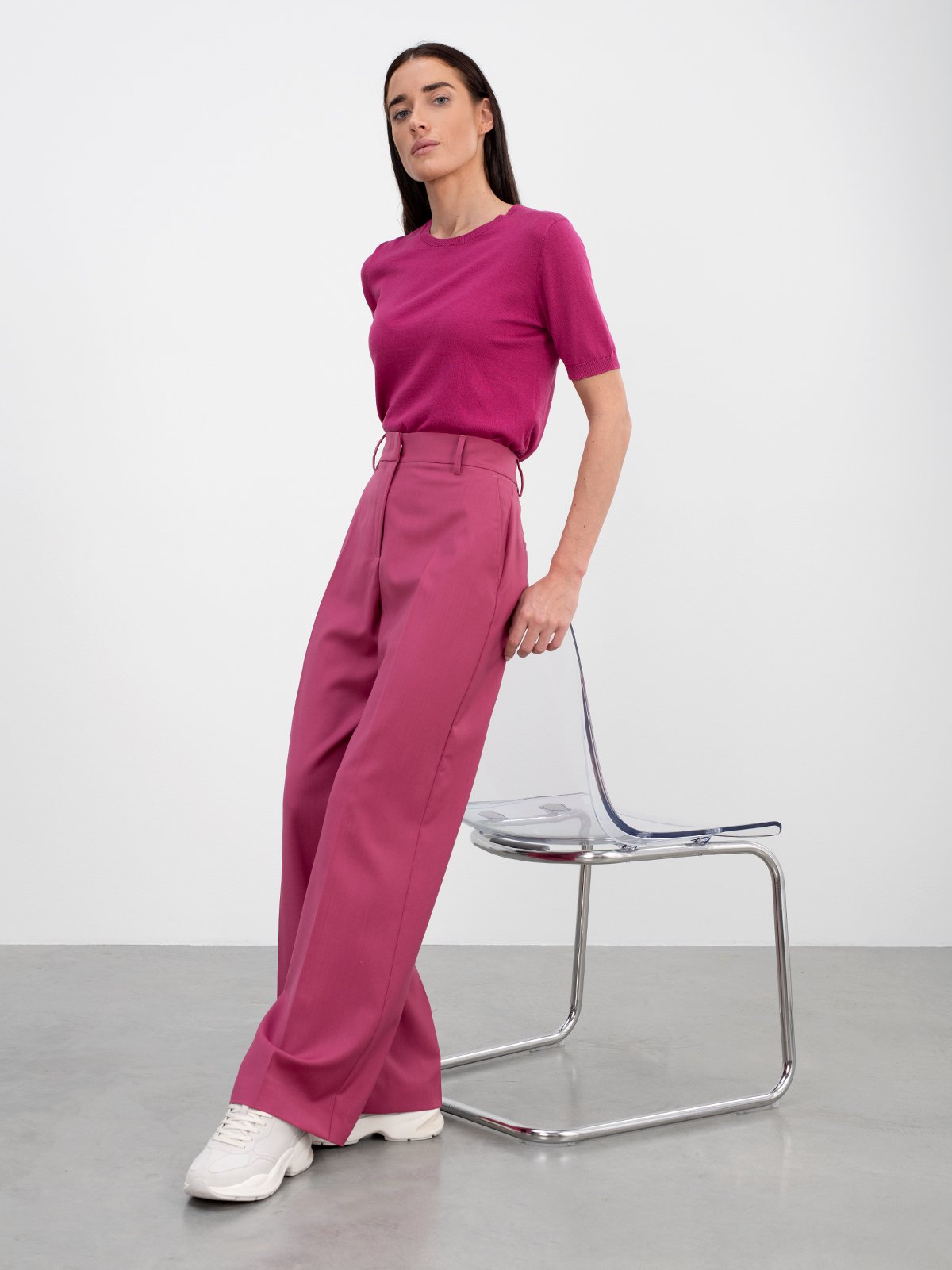 Women's trousers pink Weekend Max Mara | Soulz.lt