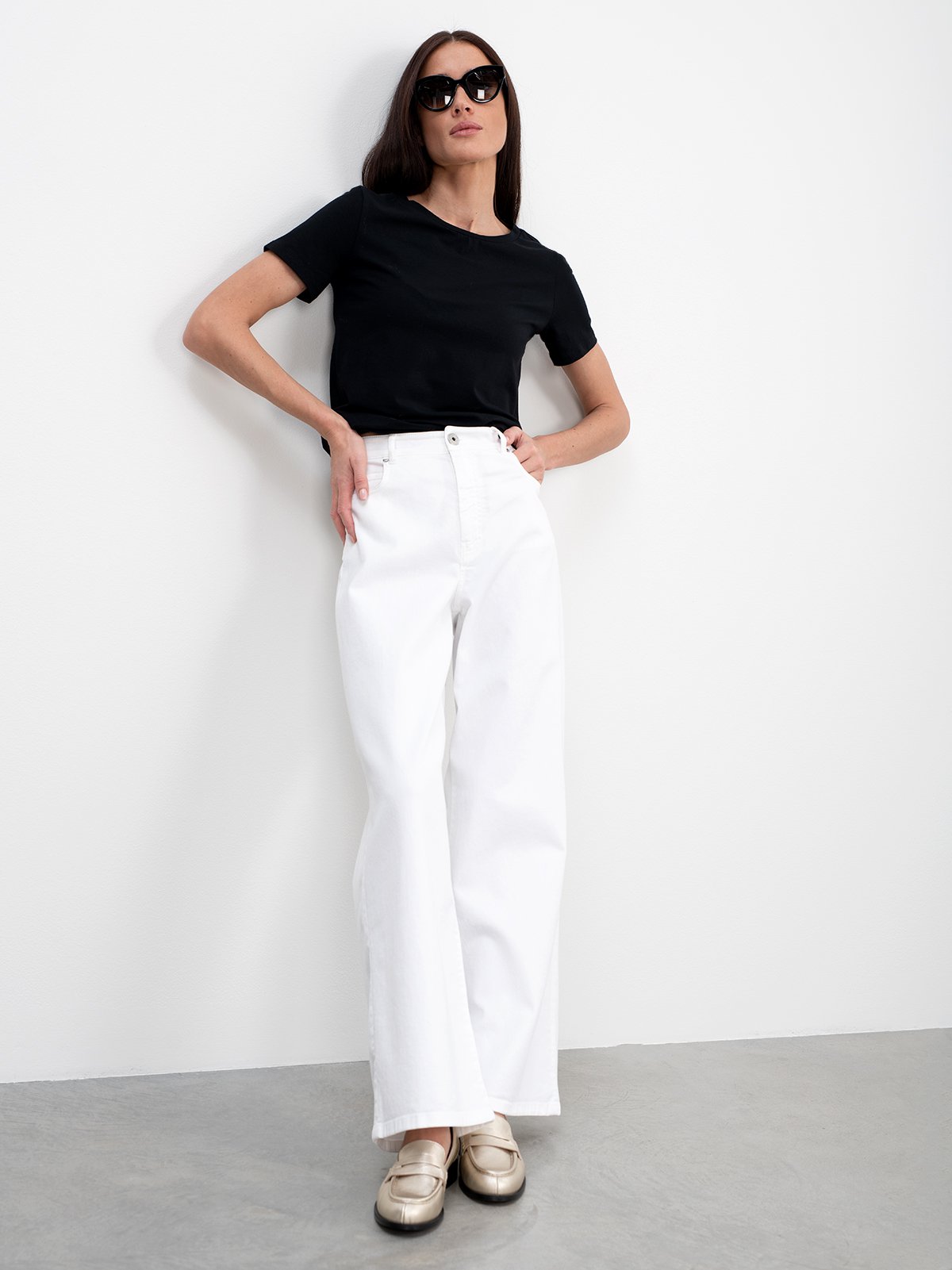 Women's jeans white Weekend Max Mara | Soulz.lt