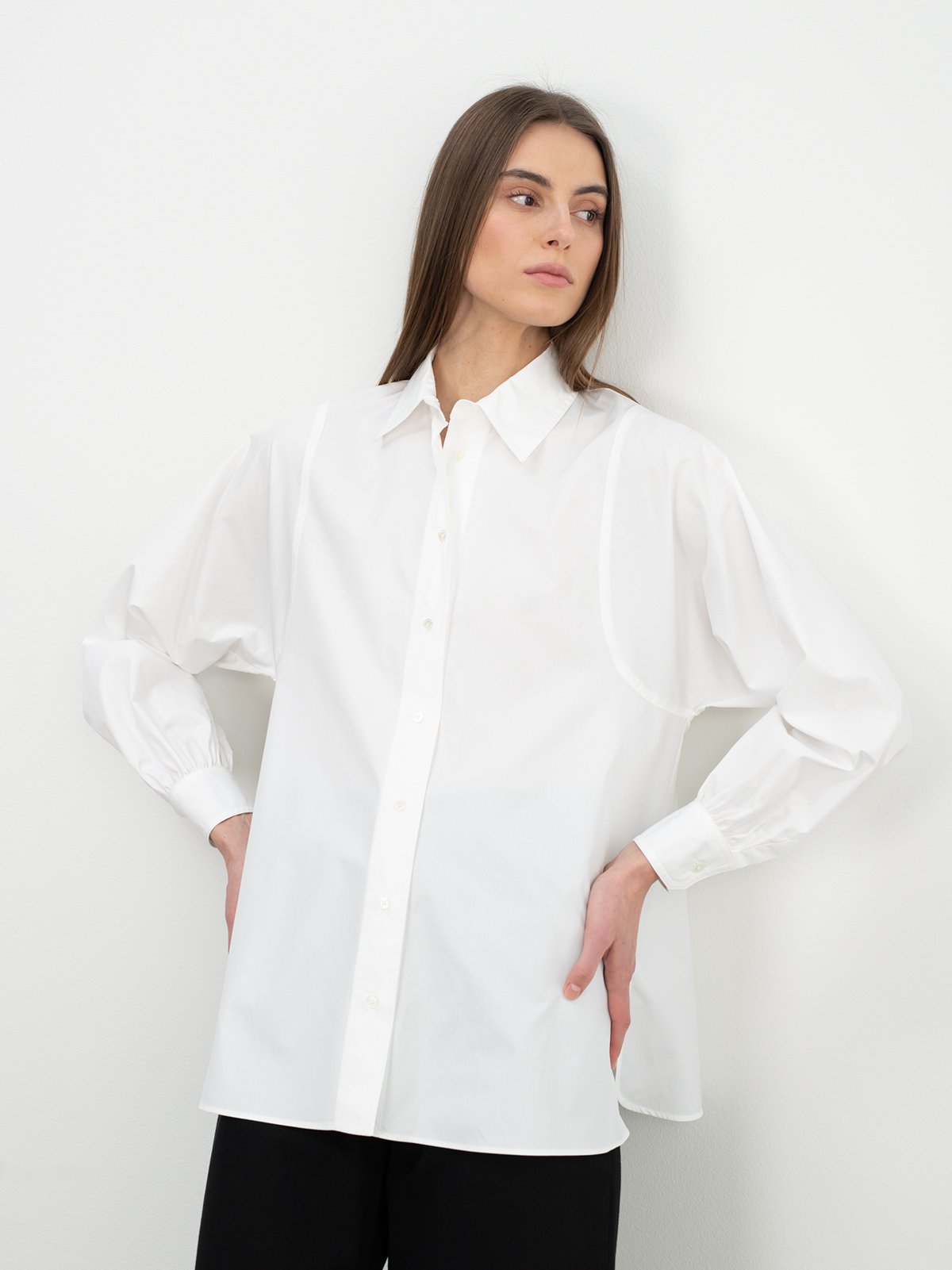 Max mara white discount shirt women's with cuffs