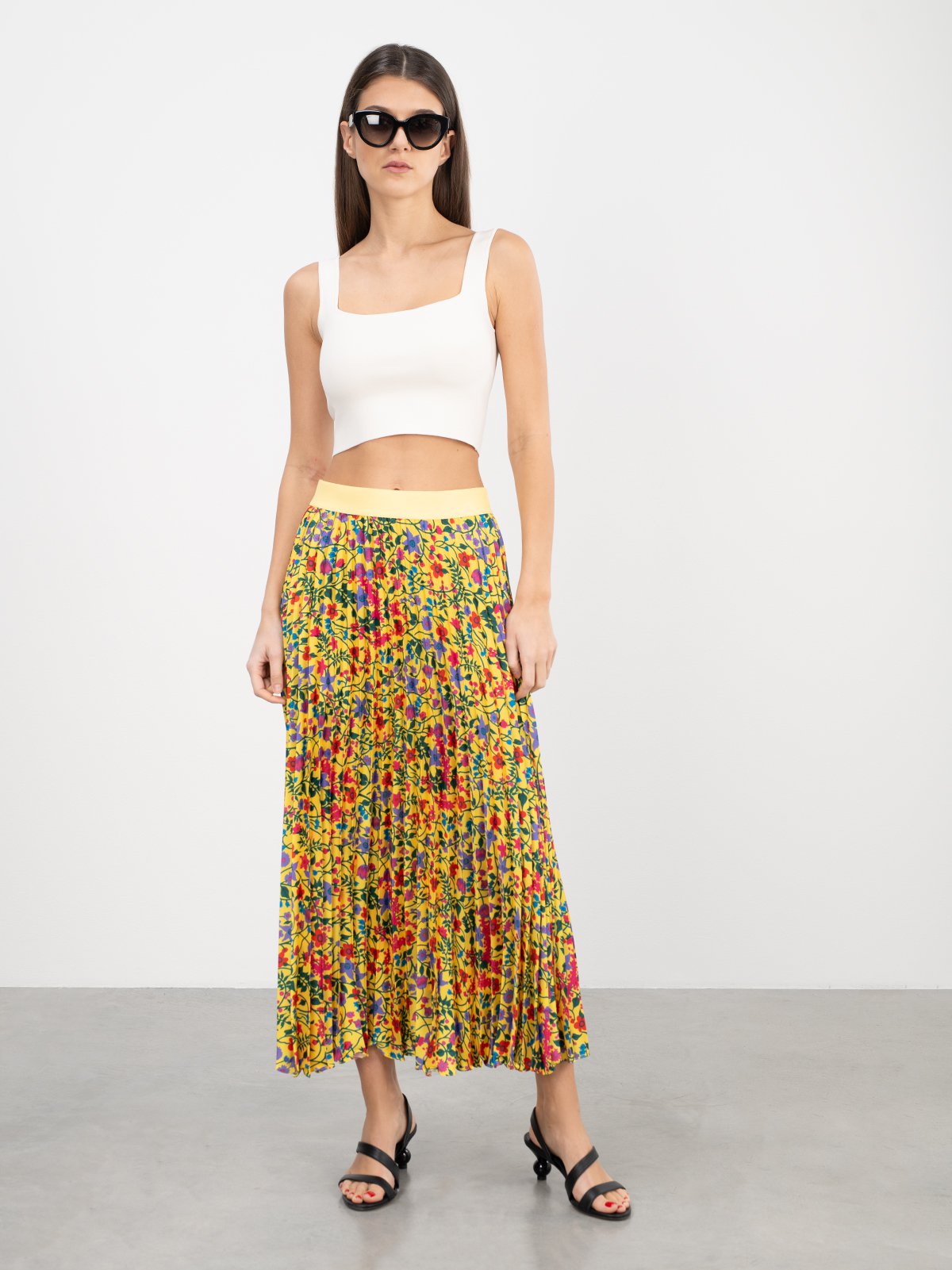 Women's skirt yellow Weekend Max Mara | Soulz.lt