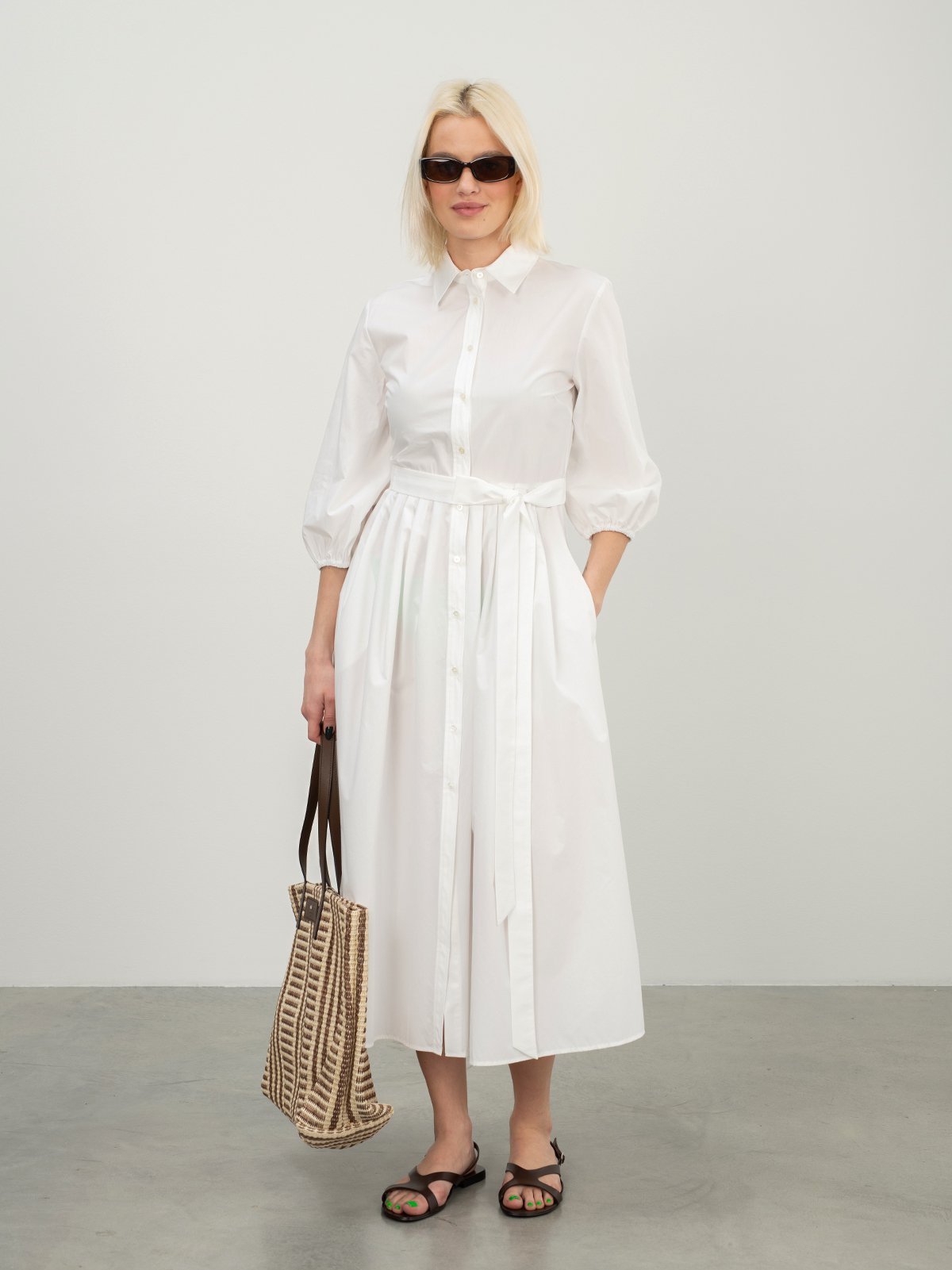 Women's dress white Weekend Max Mara | Soulz.lt