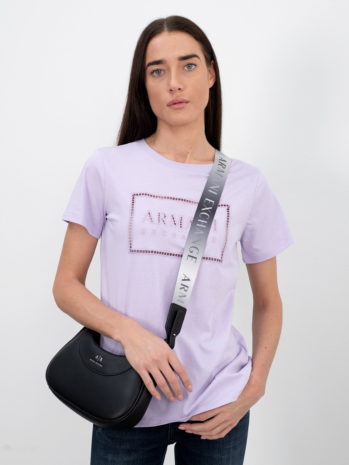 Women s t shirt s s purple Armani Exchange Soulz.lv