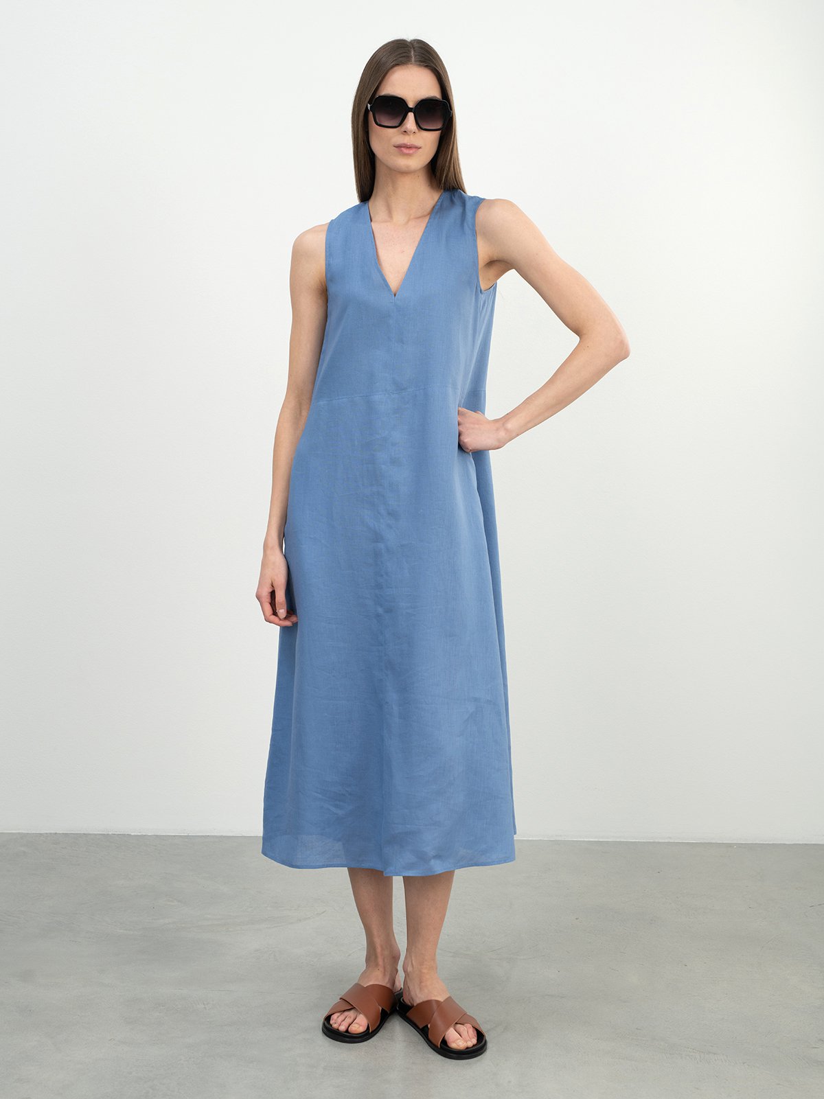 Women's dress blue Max Mara Leisure | Soulz.lt