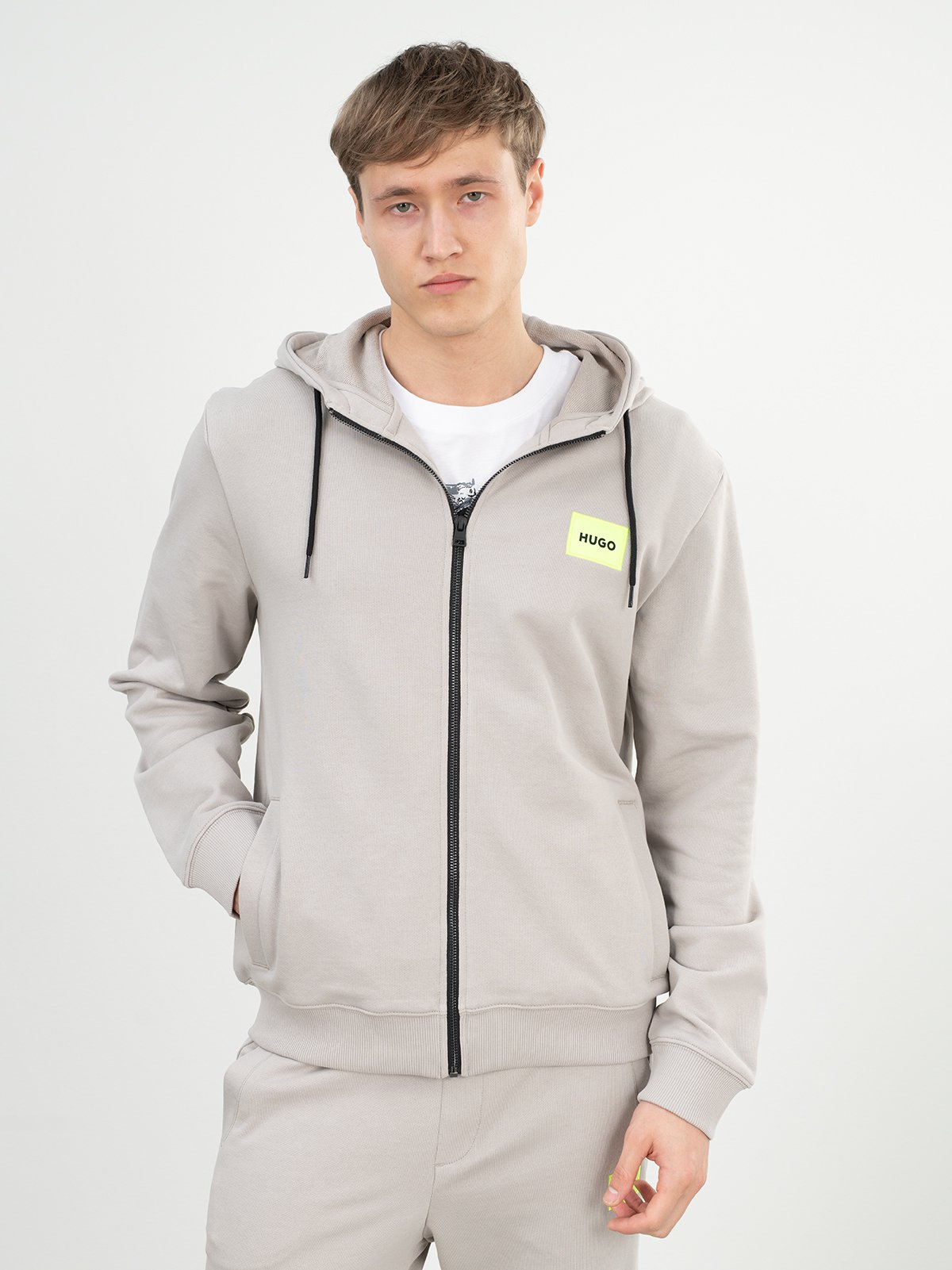 Men's cardigan beige HUGO