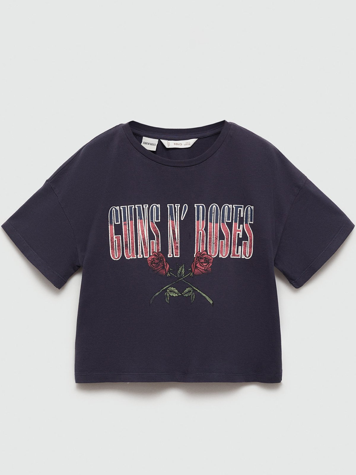 Girl's t-shirt s/s navy MANGO KIDS | Soulz.lt
