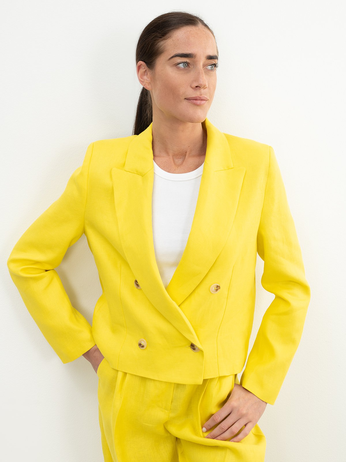 Women's blazer yellow ViCOLO | Soulz.ee