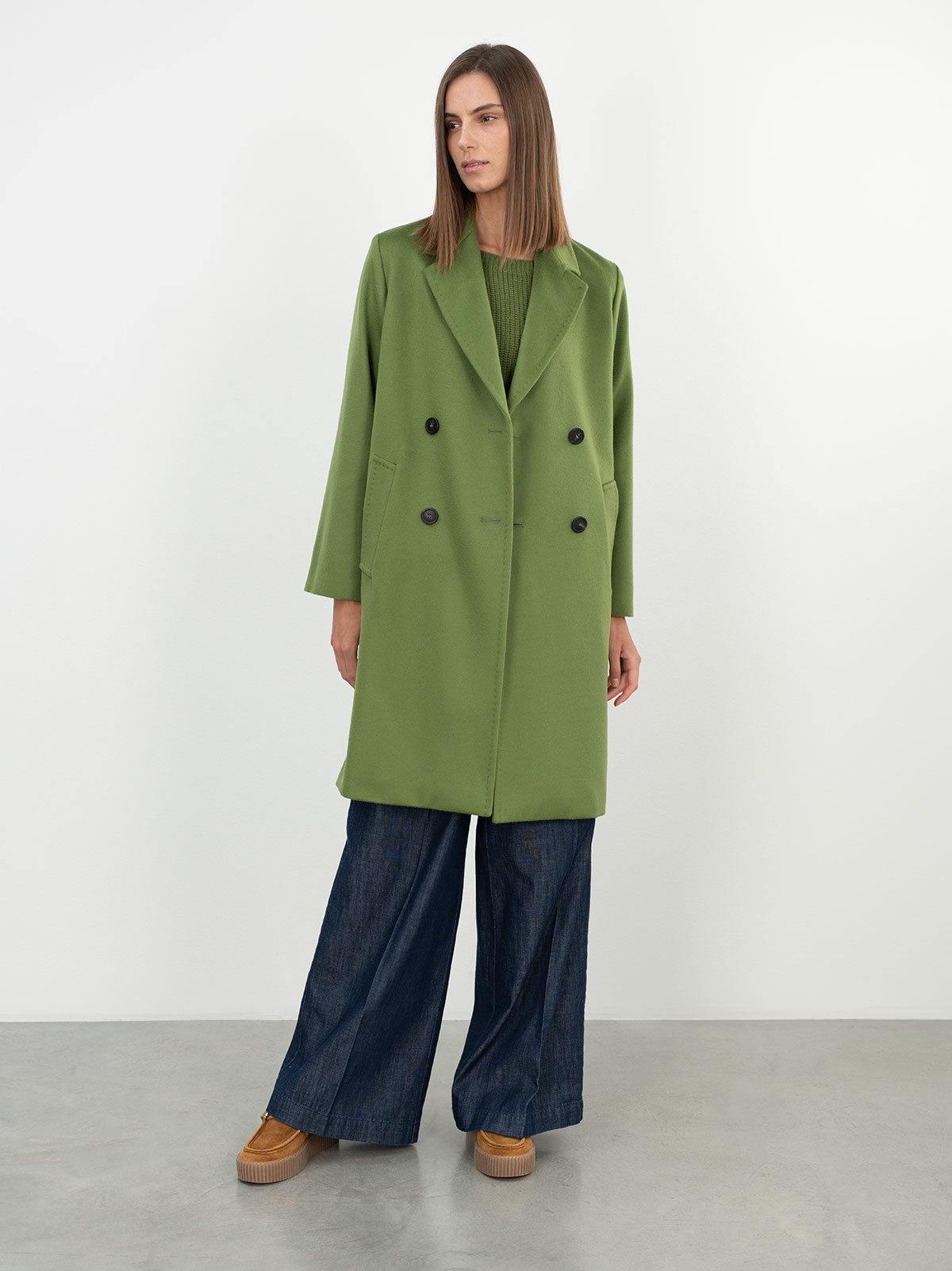 Women's coat green Weekend Max Mara | Soulz.lt