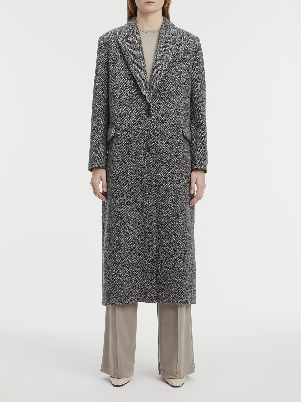 561 Wool Blanket Coat Grey  peak ウール 561 Wool Blanket Coat Grey peak ウール 561 Wool Blanket Coat