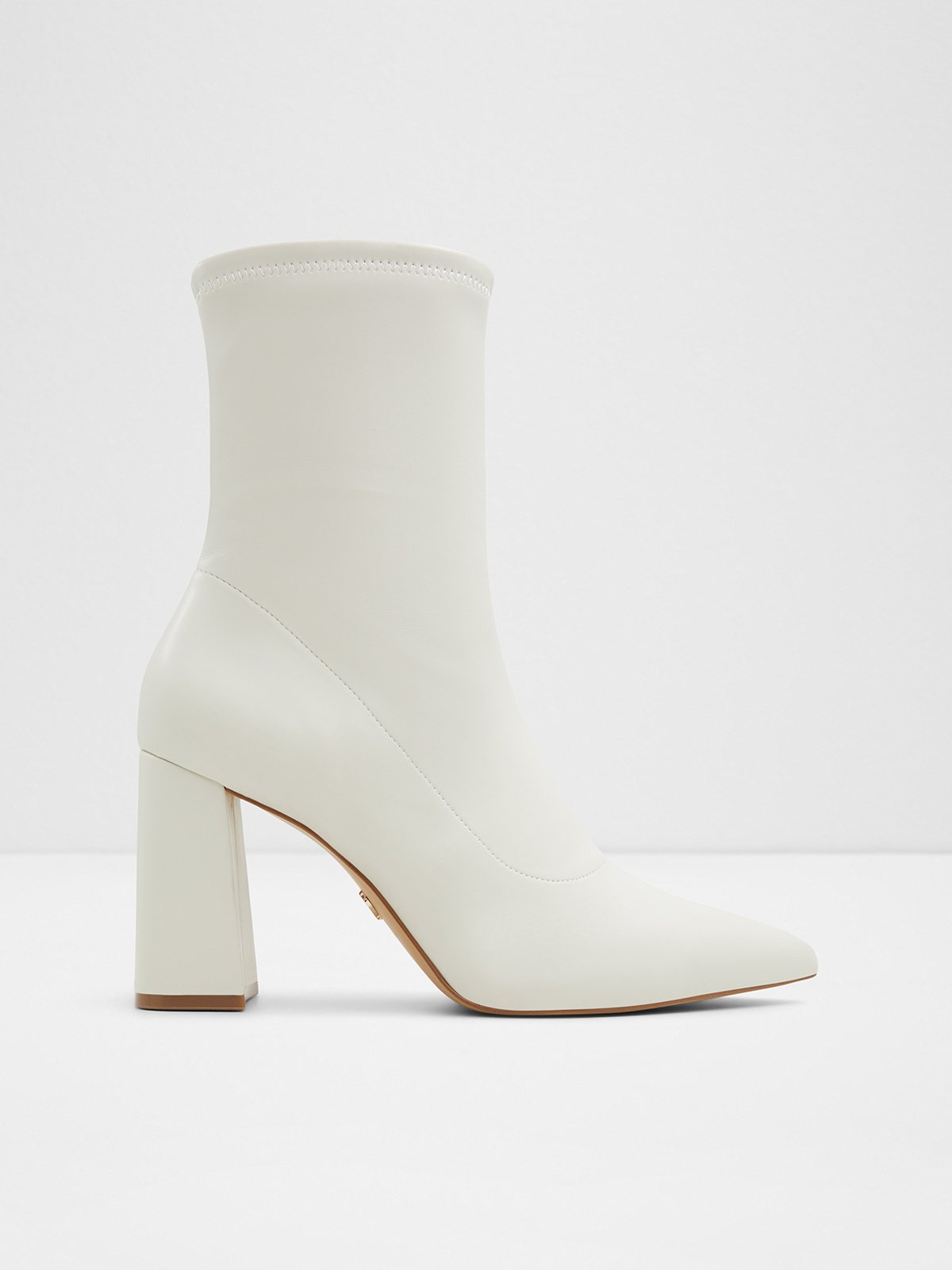 Aldo white ankle boots best sale