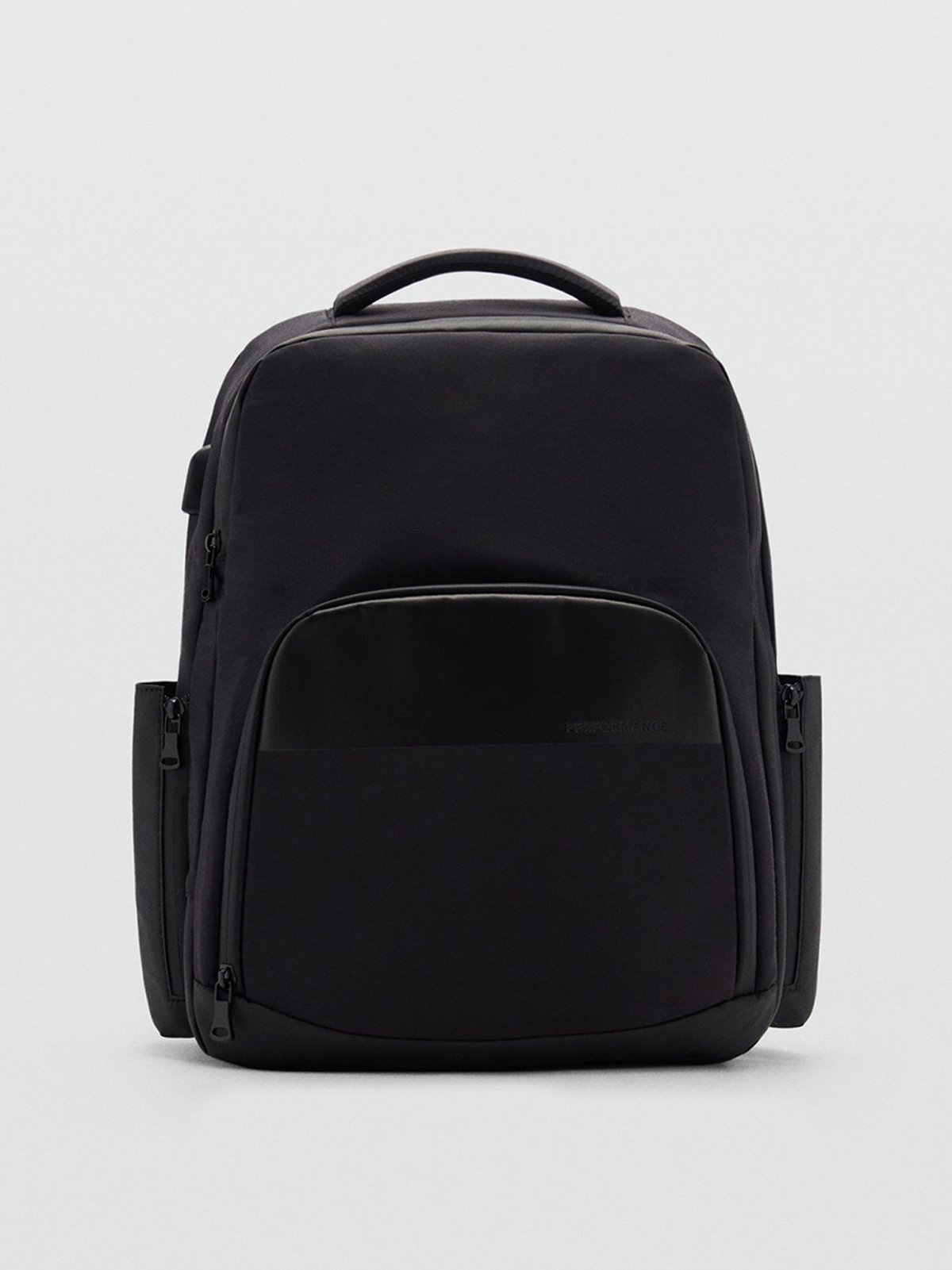 Men s backpack black MANGO MAN Soulz.lt