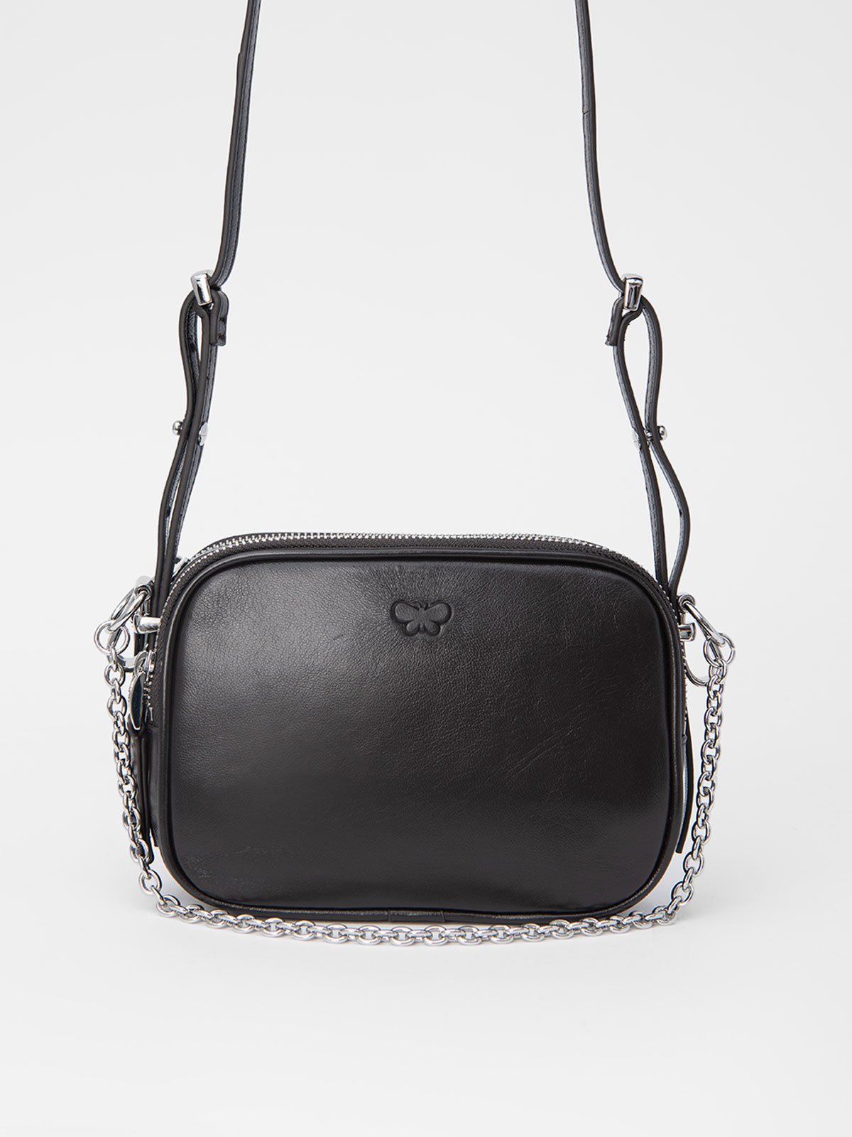 WEEKEND MAX MARA クロスバッグ PRATI 048 2515511034 Canvas and leather shoulder bag, black | Weekend Max Mara