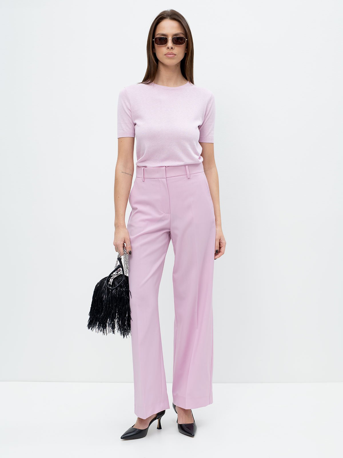 Women's trousers pink Weekend Max Mara | Soulz.lt