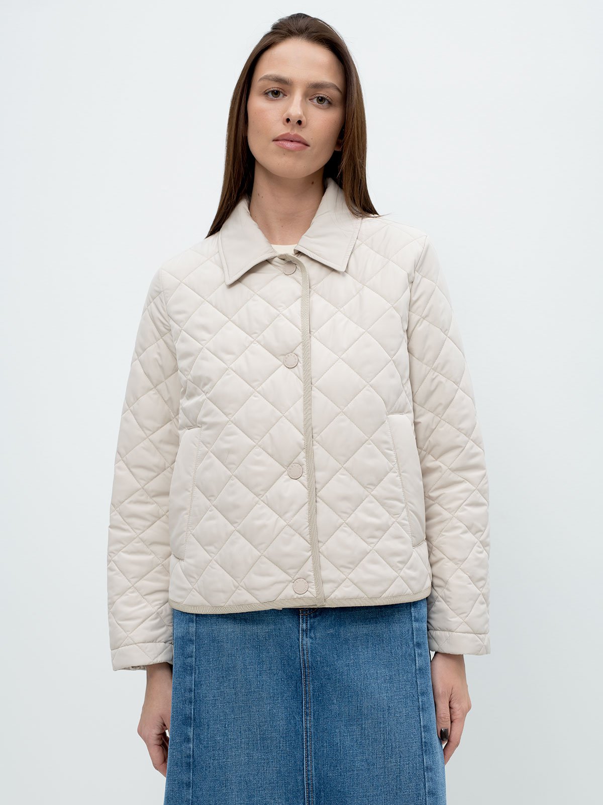 Women's jacket creamy Weekend Max Mara | Soulz.lt