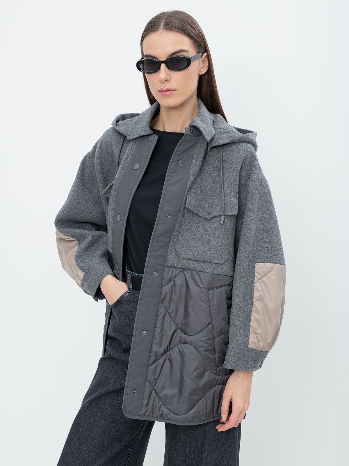 ジャケット Max Mara SS25 jacket woman (2511041101600001) Wool micro bomber jacket, black | 