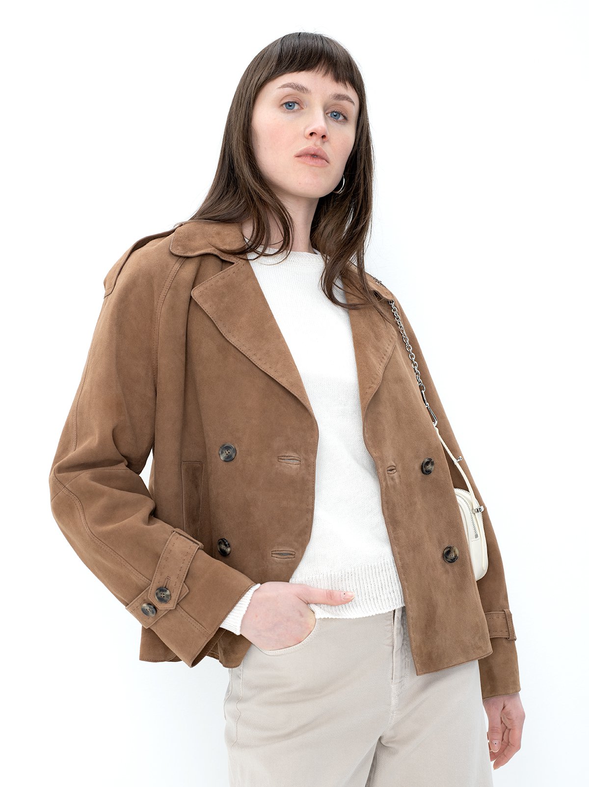 アウターその他 MAX MARA Women Outer 2511081051600001 P25 BROWN Women's coat brown Max Mara | Soulz.lt