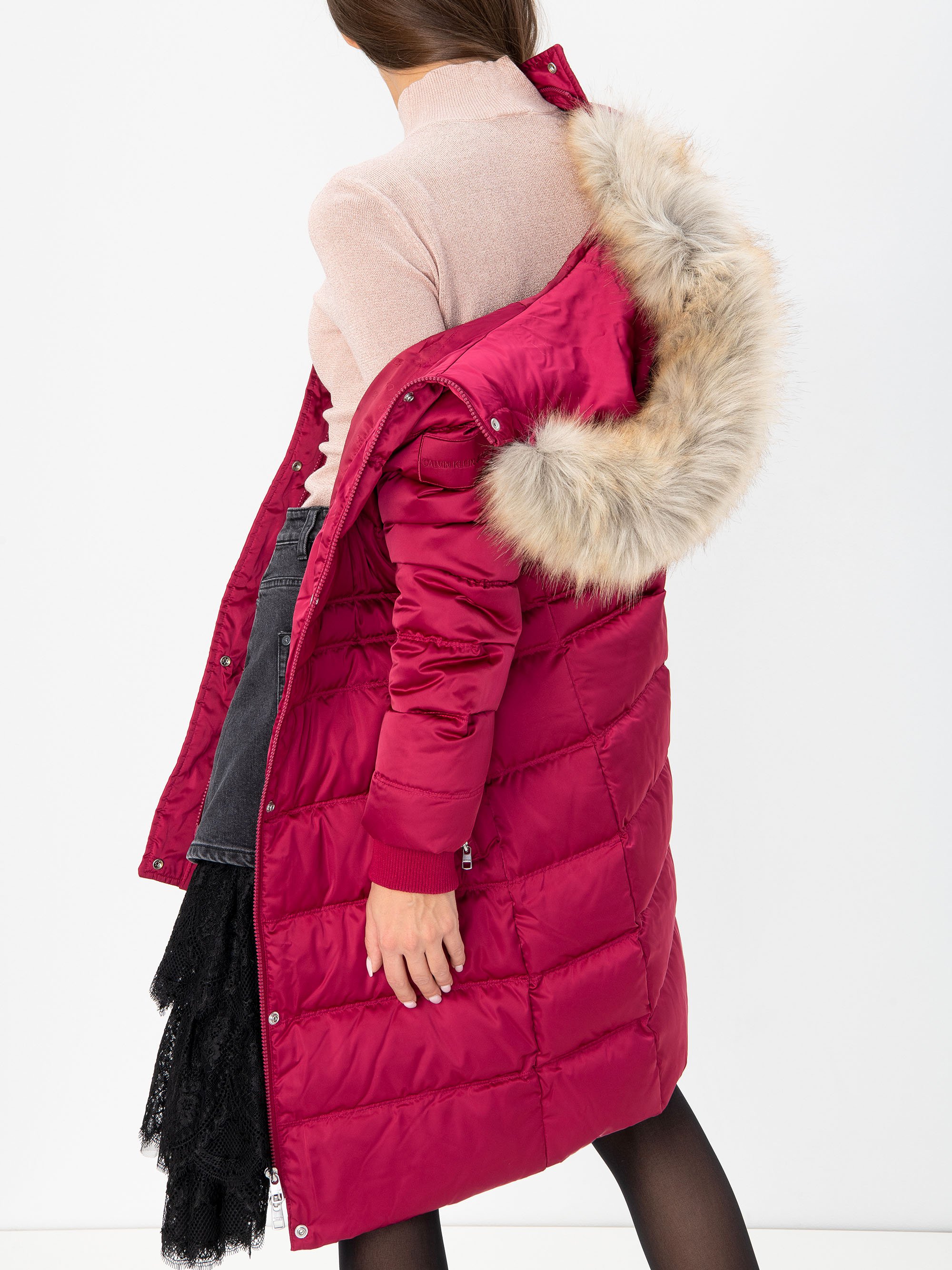 Calvin klein outlet coat pink